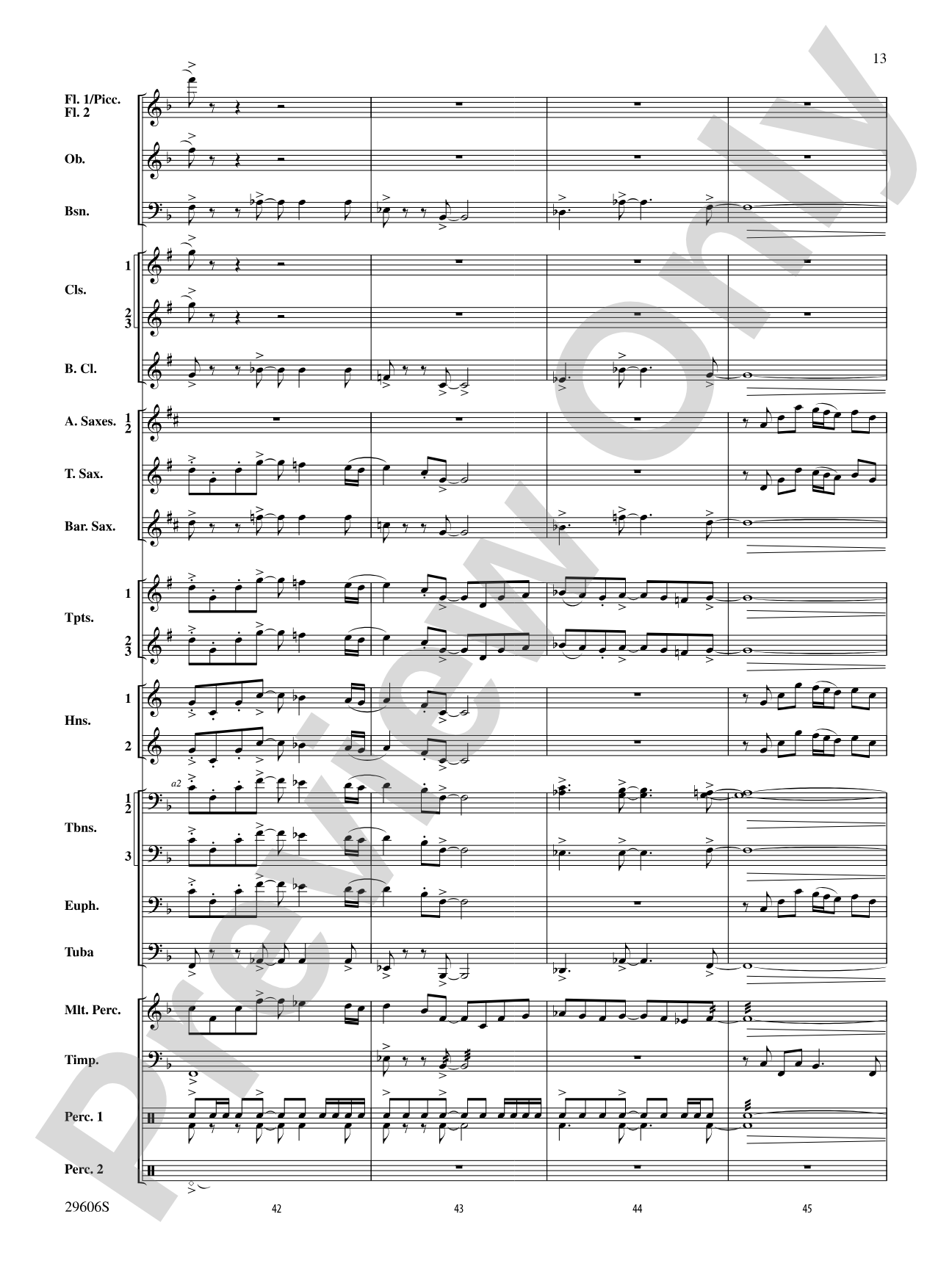 Journey to Aldebaran: Concert Band Conductor Score & Parts