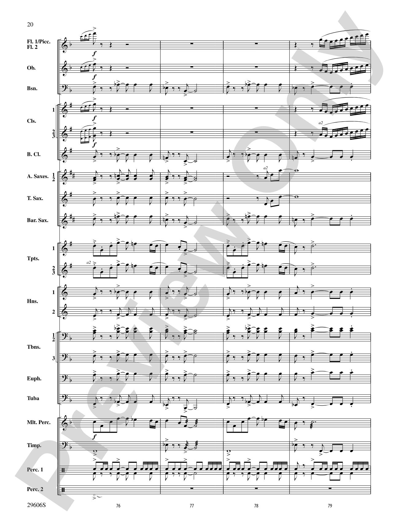 Journey to Aldebaran: Concert Band Conductor Score & Parts