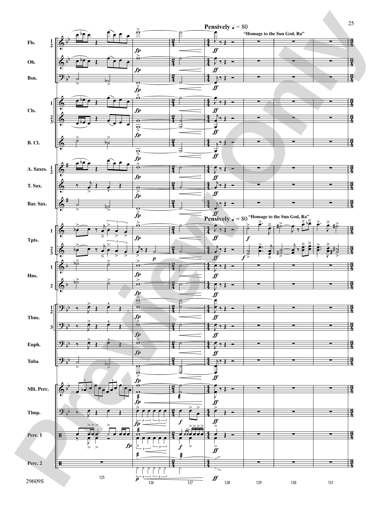 Echoes of Egypt: Concert Band Conductor Score & Parts