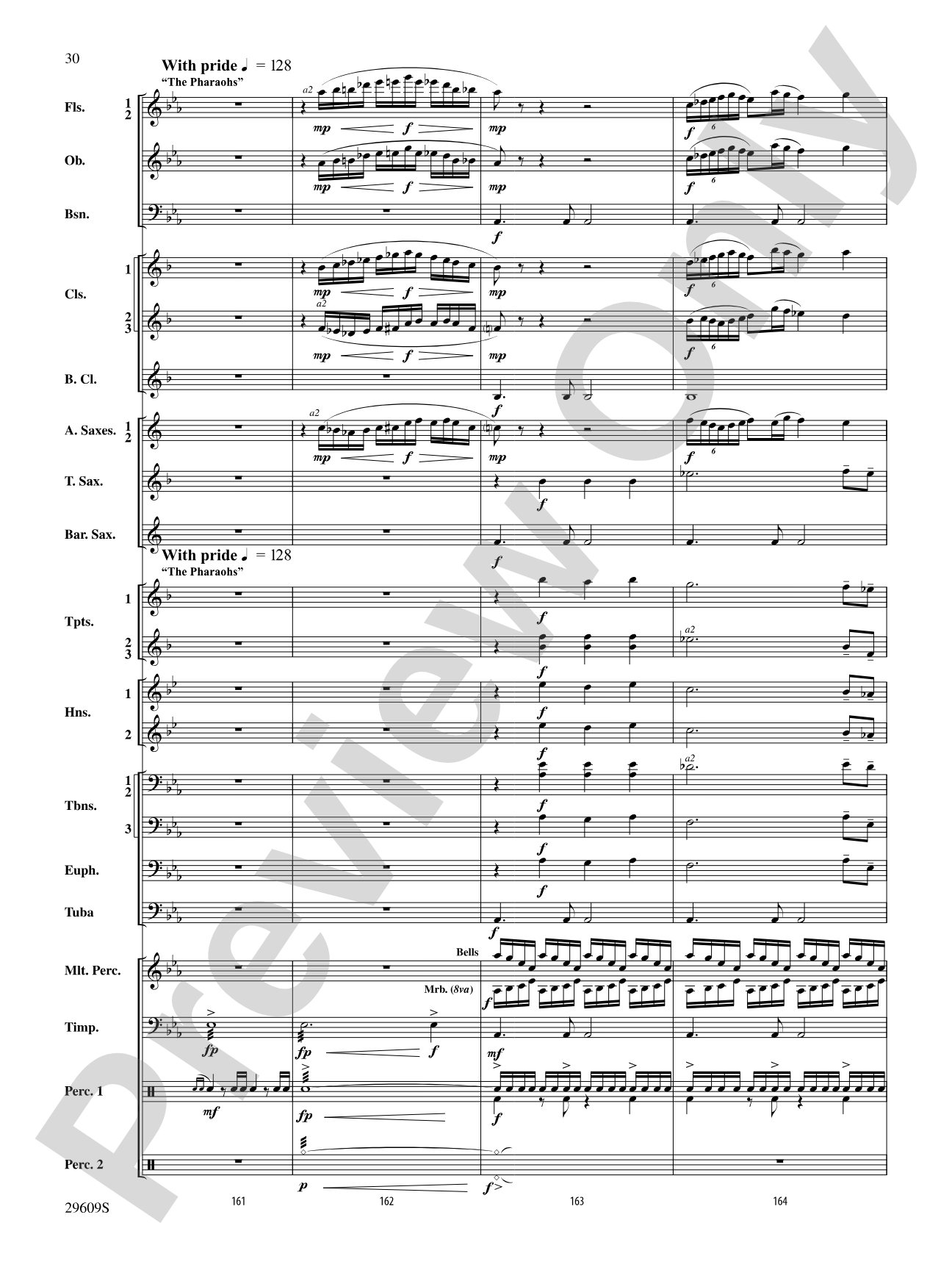 Echoes of Egypt: Concert Band Conductor Score & Parts