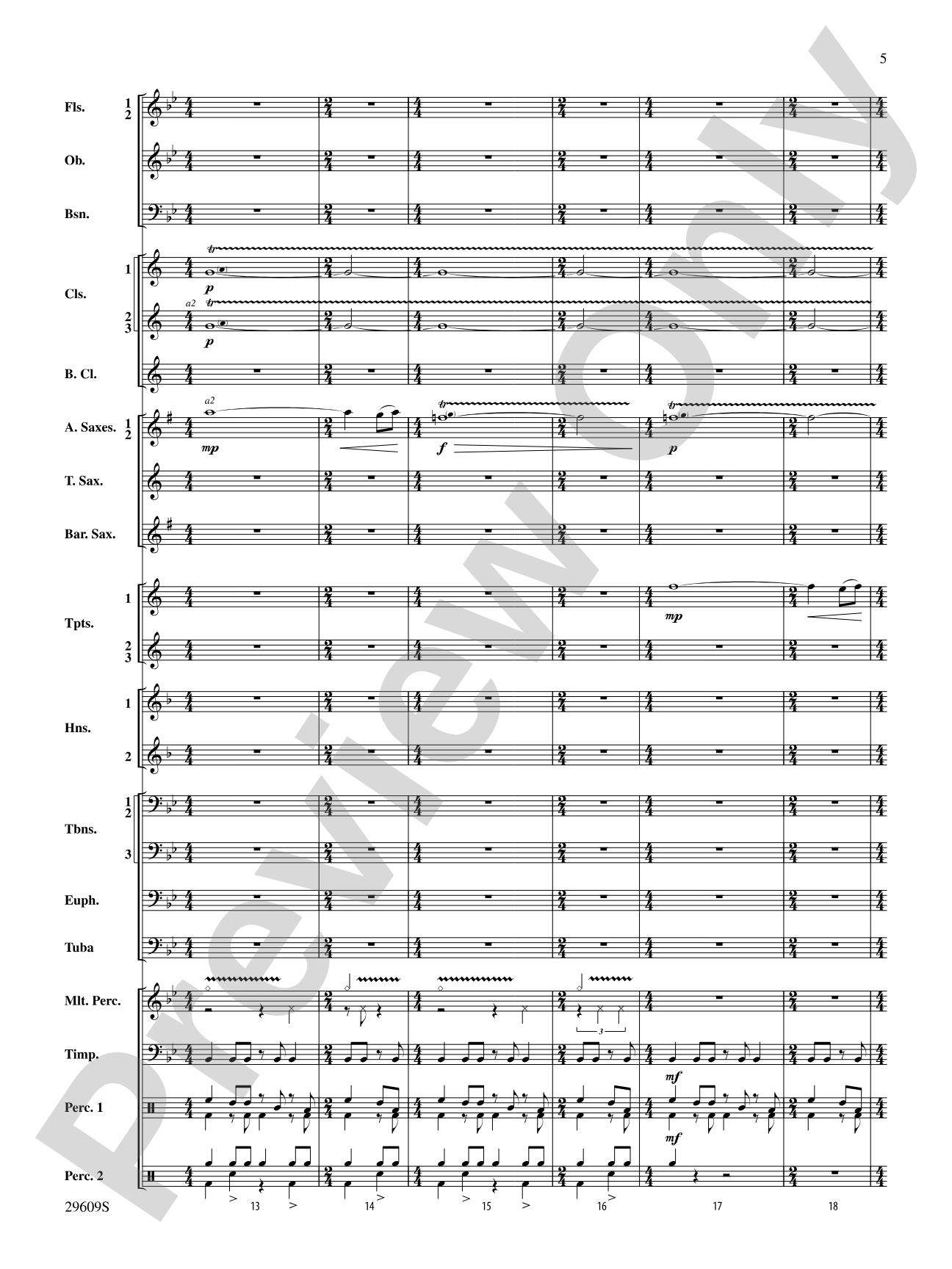 Echoes of Egypt: Concert Band Conductor Score & Parts