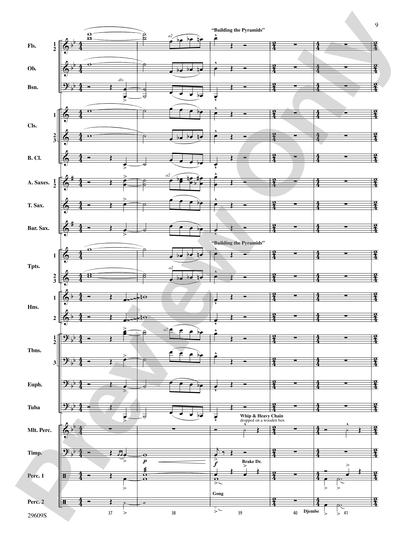 Echoes of Egypt: Concert Band Conductor Score & Parts