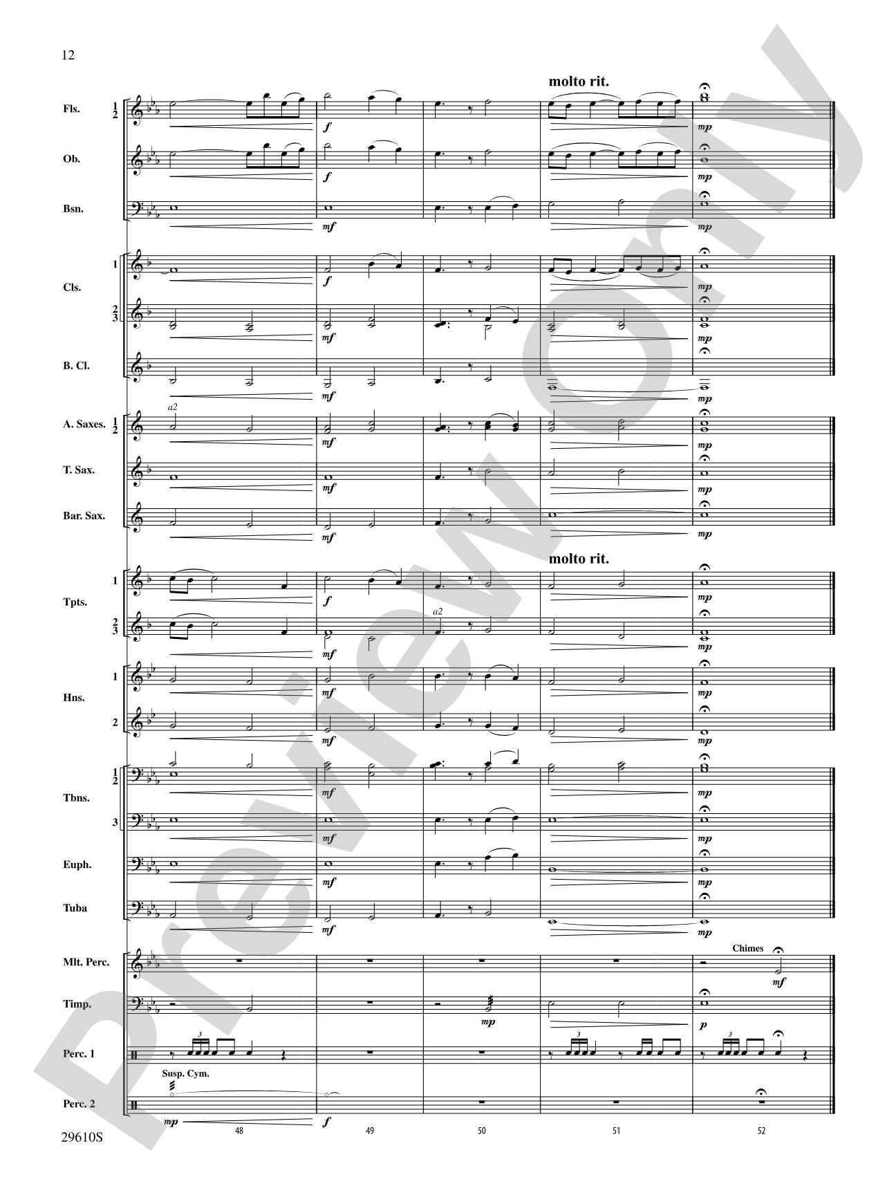 A Quiet Music: Concert Band Conductor Score & Parts