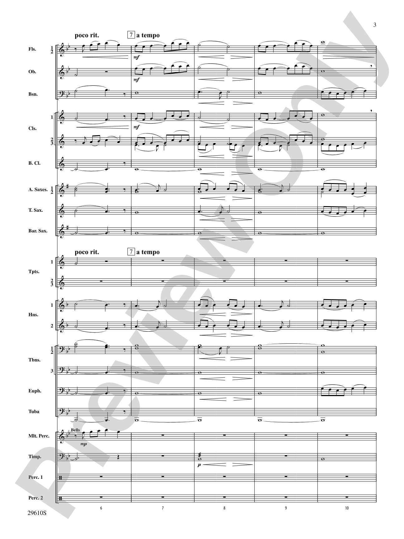A Quiet Music: Concert Band Conductor Score & Parts