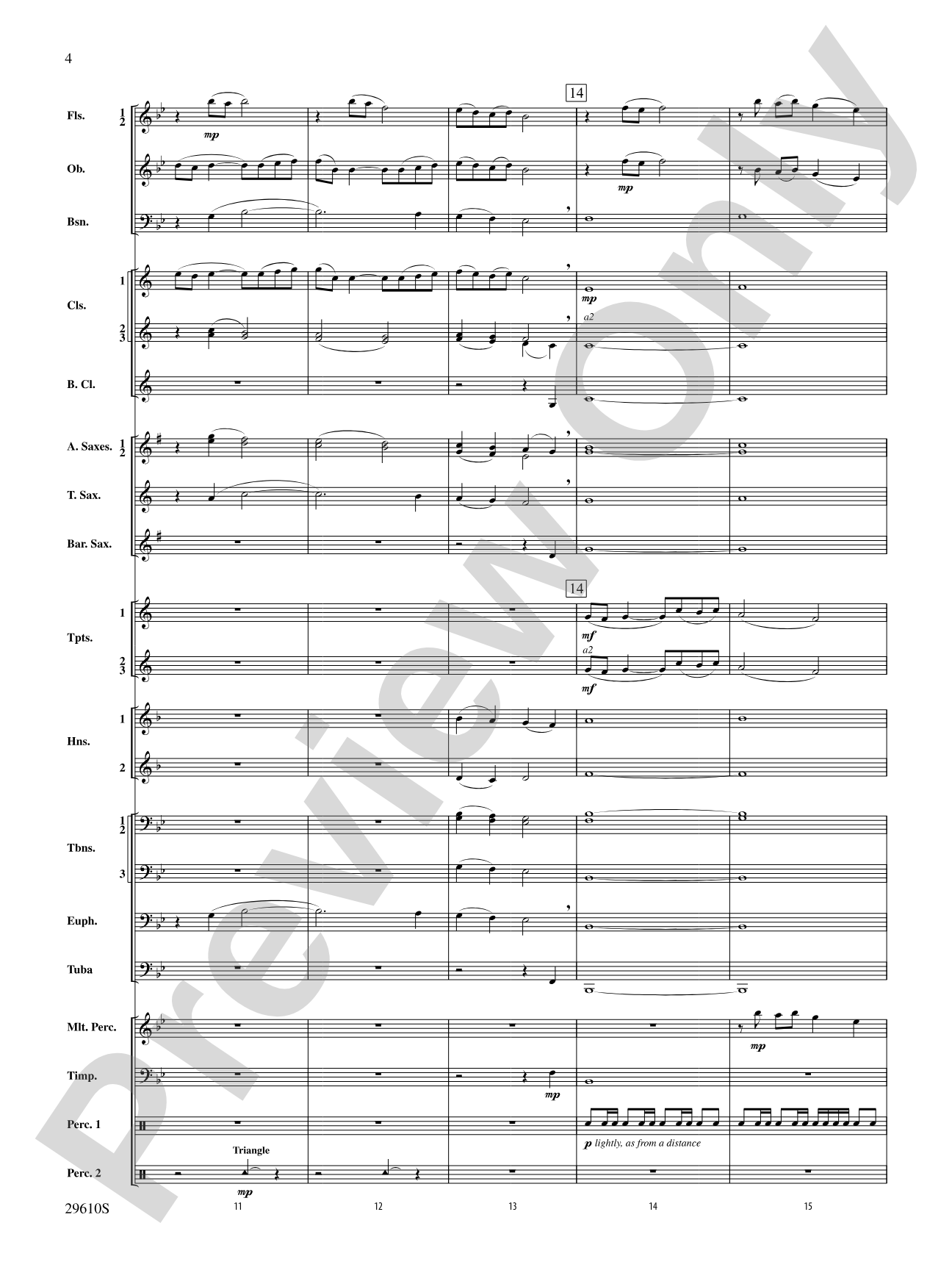 A Quiet Music: Concert Band Conductor Score & Parts