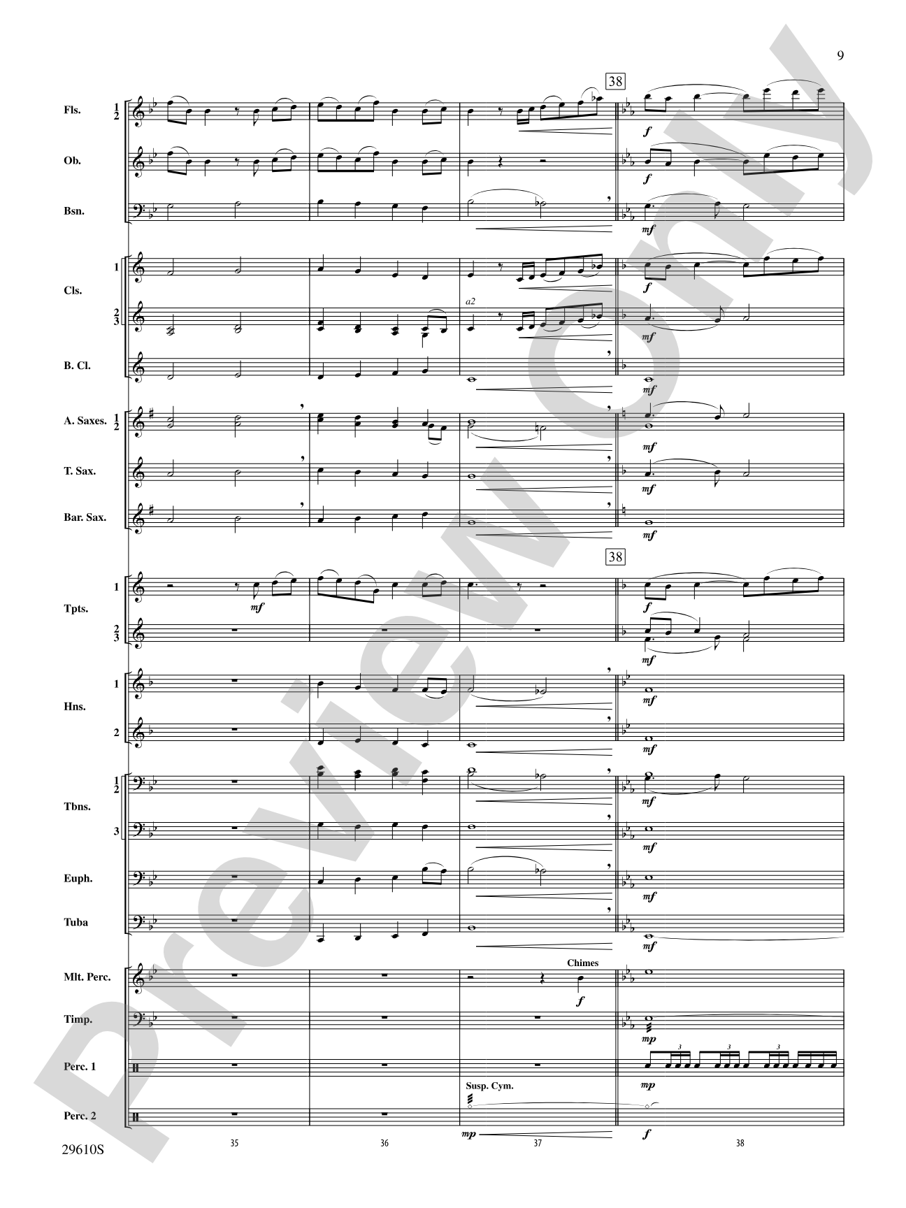 A Quiet Music: Concert Band Conductor Score & Parts
