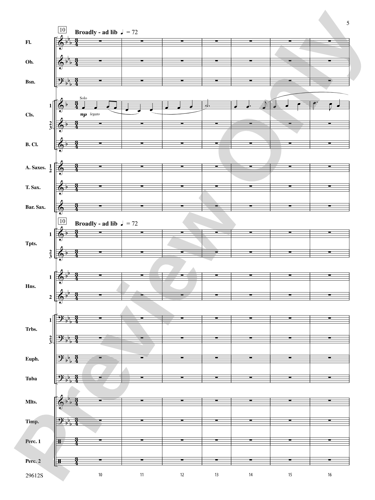 Communion: Concert Band Conductor Score & Parts