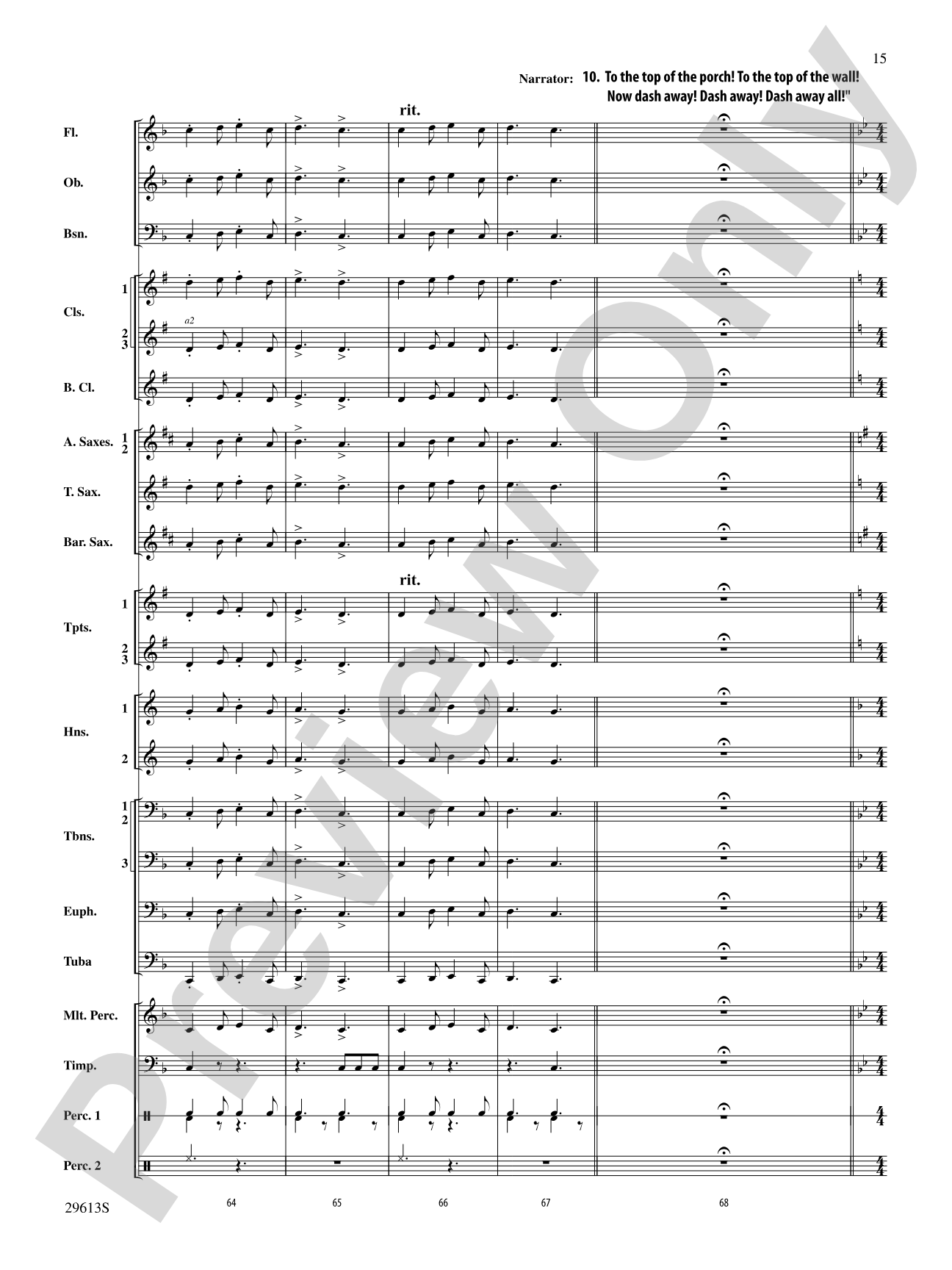 T'was the Night Before Christmas: Concert Band Conductor Score & Parts