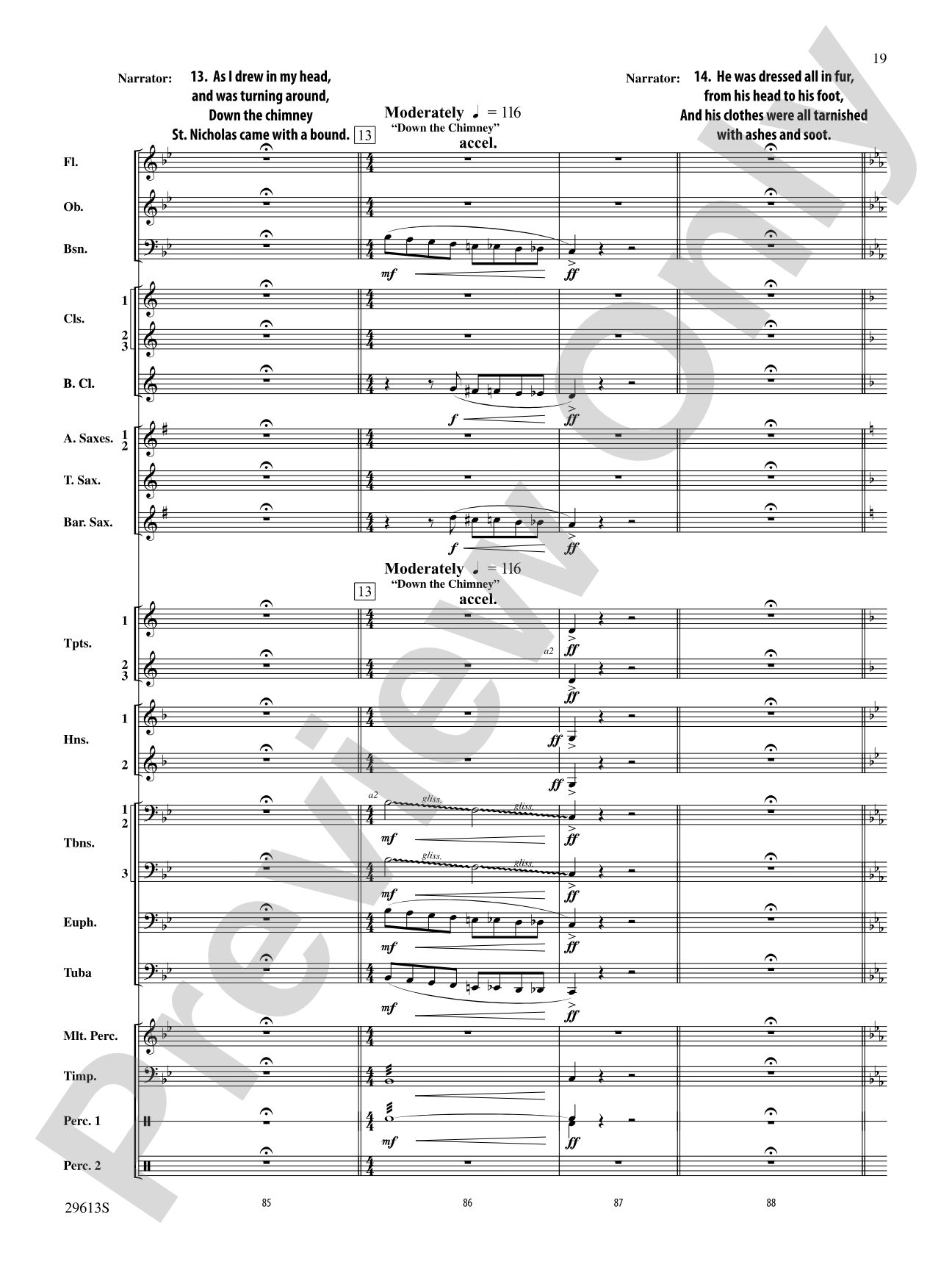T'was the Night Before Christmas: Concert Band Conductor Score & Parts