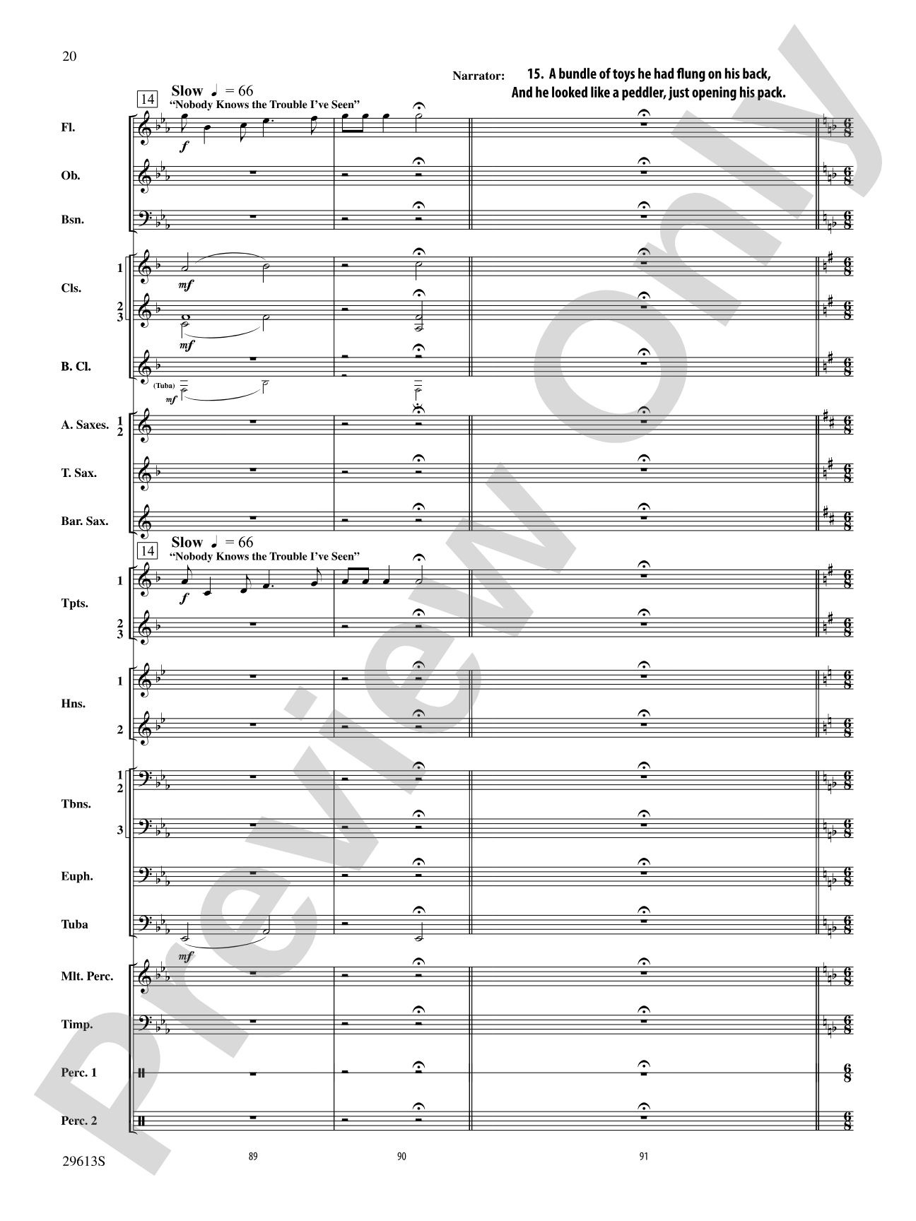 T'was the Night Before Christmas: Concert Band Conductor Score & Parts