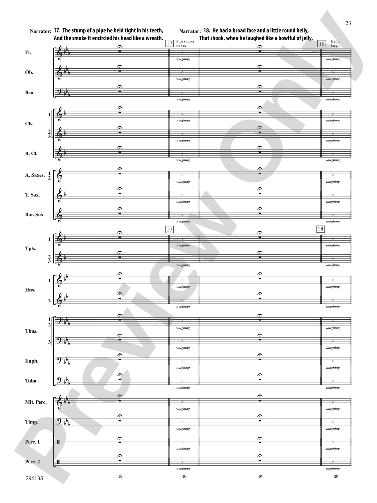 T'was the Night Before Christmas: Concert Band Conductor Score & Parts