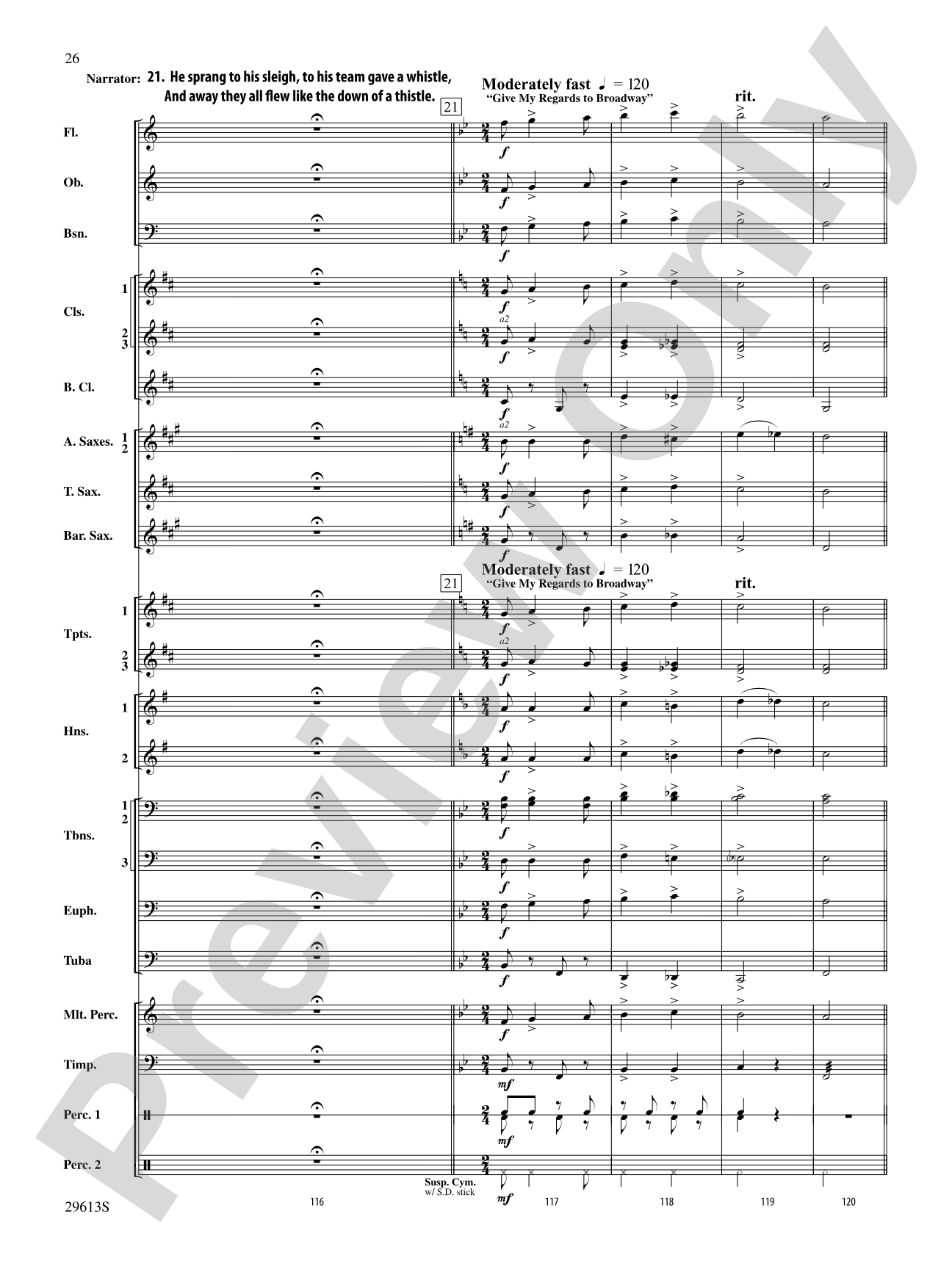 T'was the Night Before Christmas: Concert Band Conductor Score & Parts