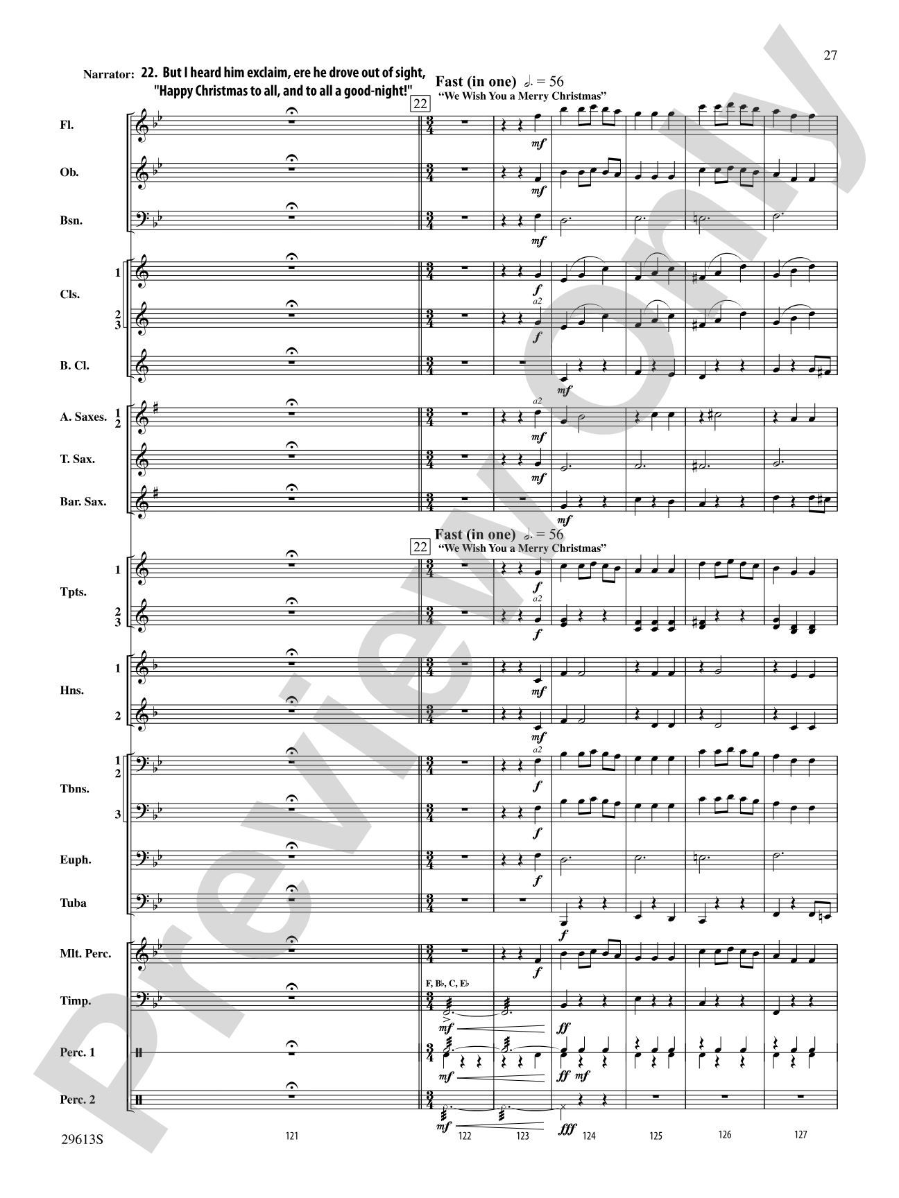 T'was the Night Before Christmas: Concert Band Conductor Score & Parts