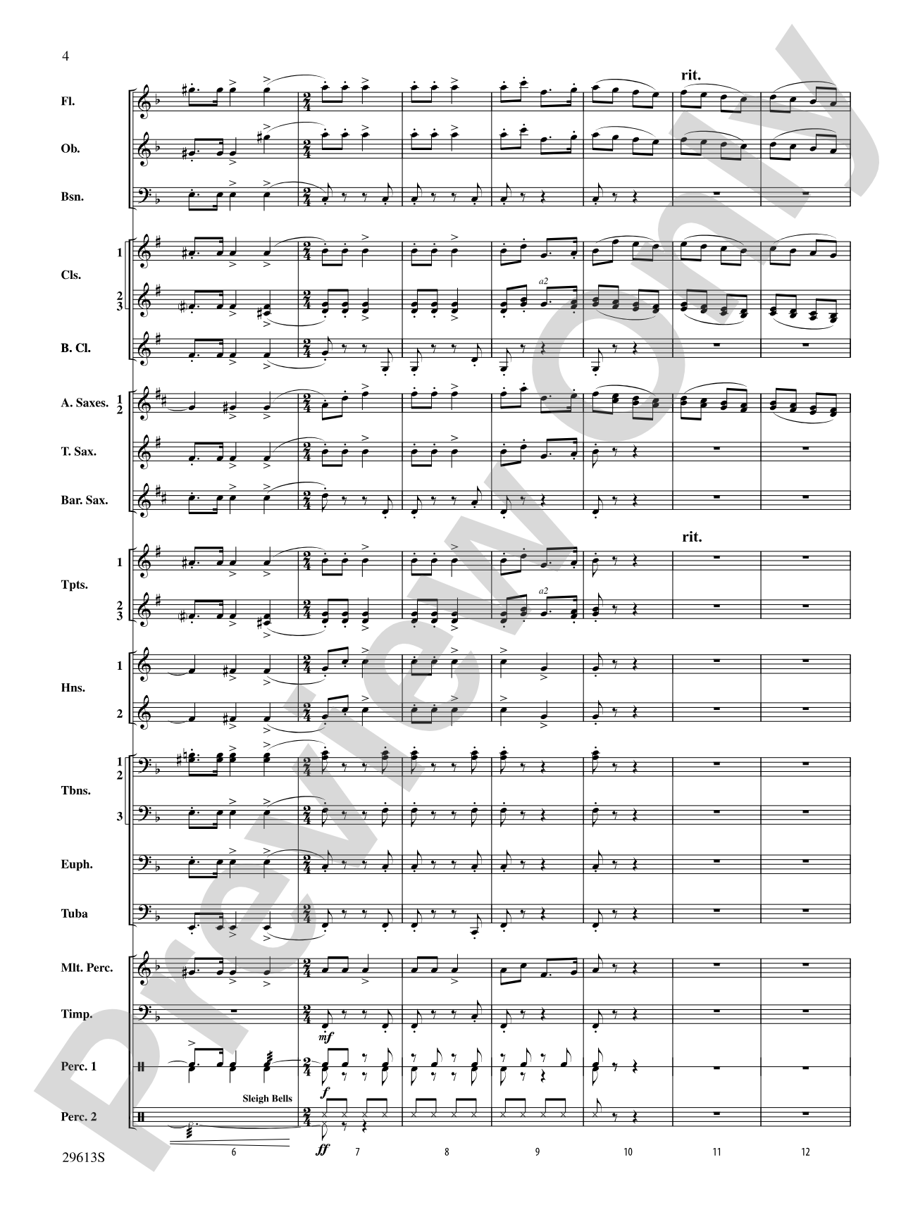 T'was the Night Before Christmas: Concert Band Conductor Score & Parts
