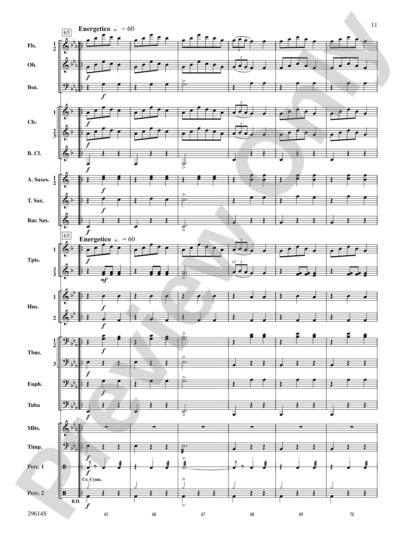 Roses de Noel: Concert Band Conductor Score & Parts