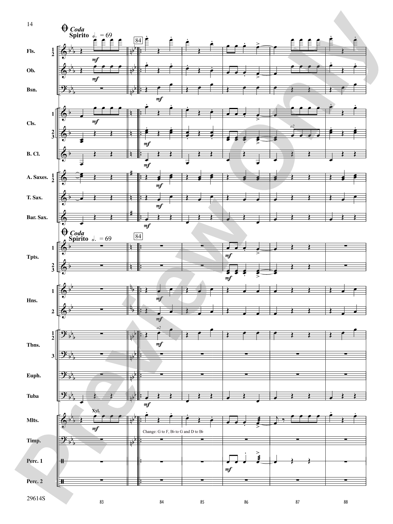 Roses de Noel: Concert Band Conductor Score & Parts
