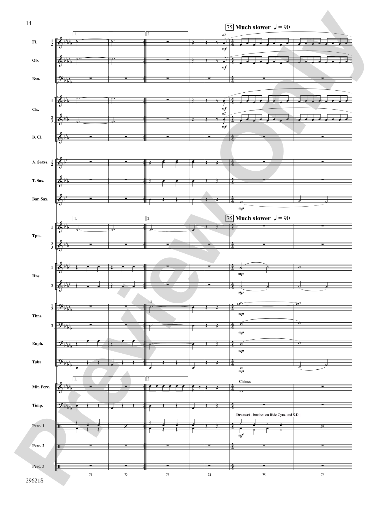 Over the Rainbow (from The Wizard of Oz), Variations on: Concert Band Conductor Score & Parts
