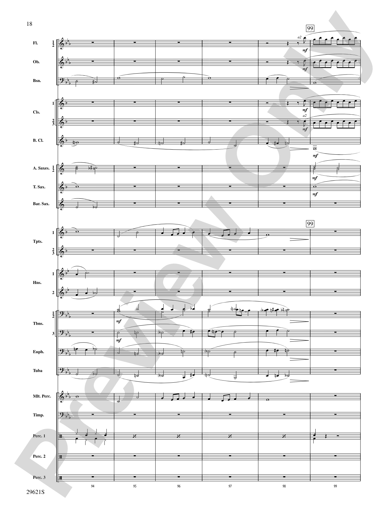 Over the Rainbow (from The Wizard of Oz), Variations on: Concert Band Conductor Score & Parts