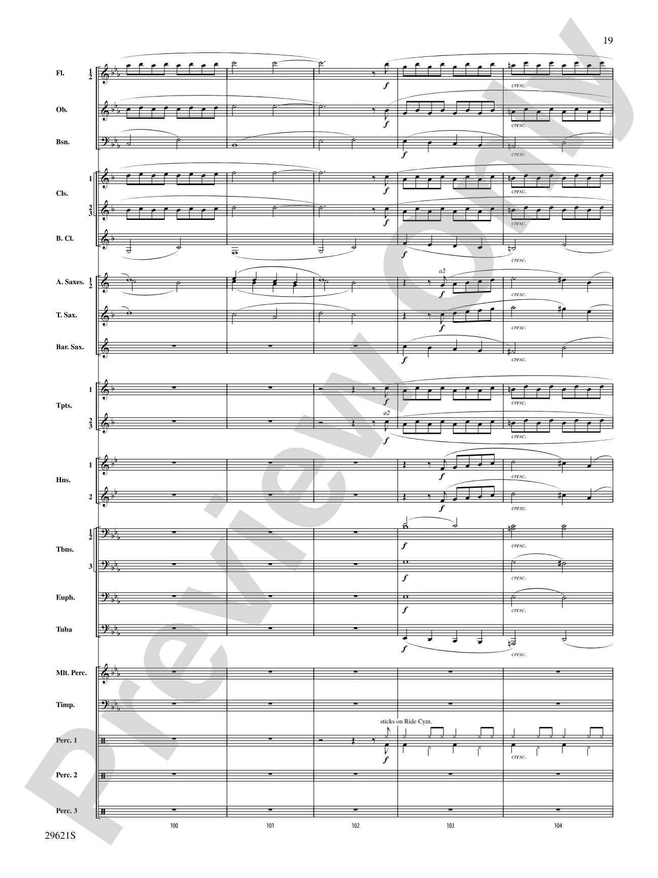 Over the Rainbow (from The Wizard of Oz), Variations on: Concert Band Conductor Score & Parts