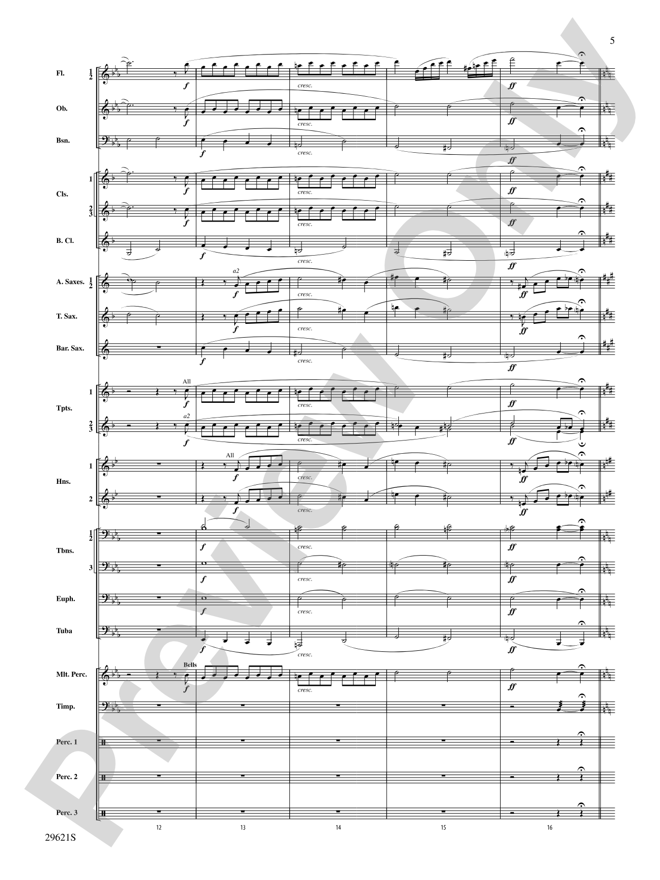 Over the Rainbow (from The Wizard of Oz), Variations on: Concert Band Conductor Score & Parts