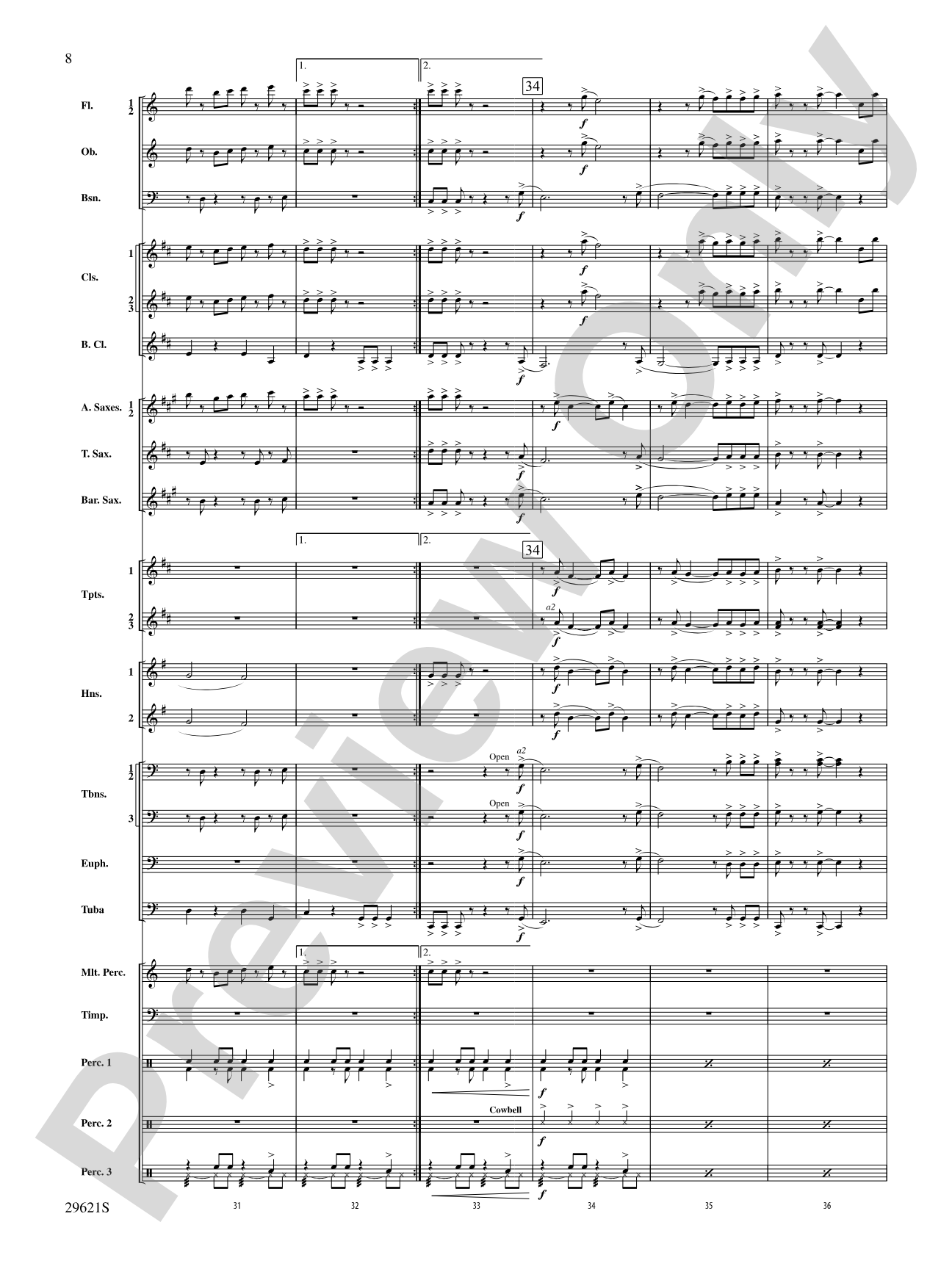 Over the Rainbow (from The Wizard of Oz), Variations on: Concert Band Conductor Score & Parts