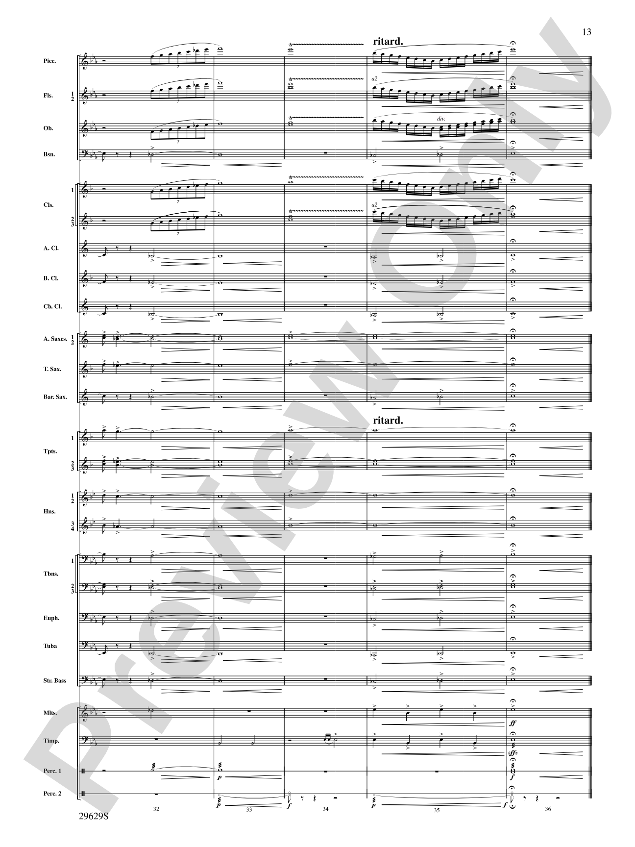 Three Fanfares for a Celebration: Concert Band Conductor Score & Parts
