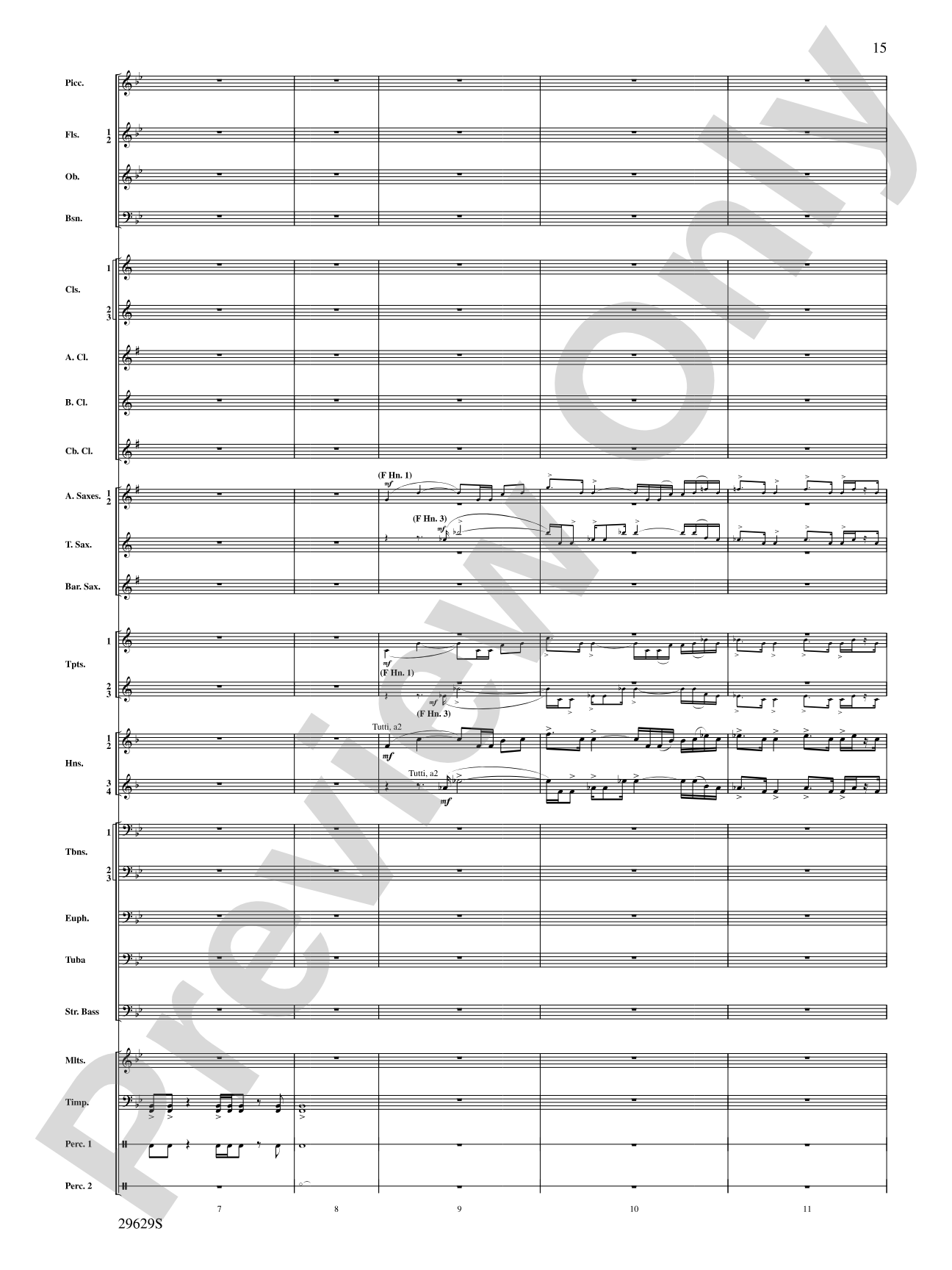 Three Fanfares for a Celebration: Concert Band Conductor Score & Parts