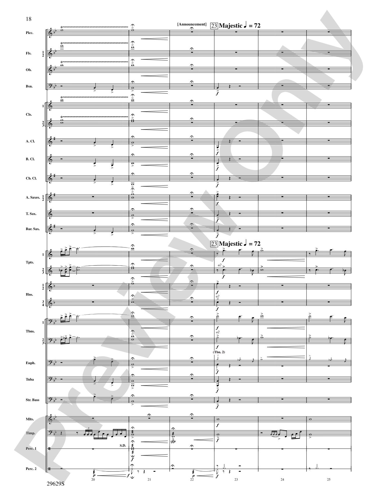 Three Fanfares for a Celebration: Concert Band Conductor Score & Parts