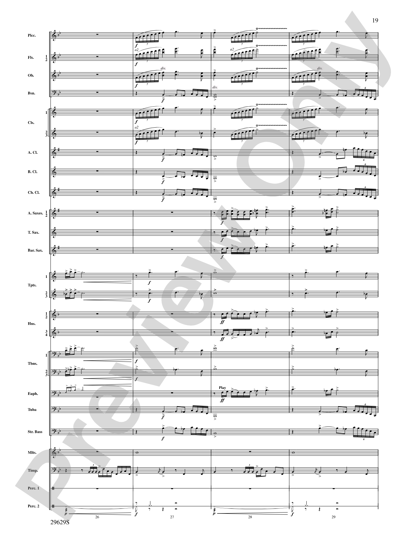Three Fanfares for a Celebration: Concert Band Conductor Score & Parts