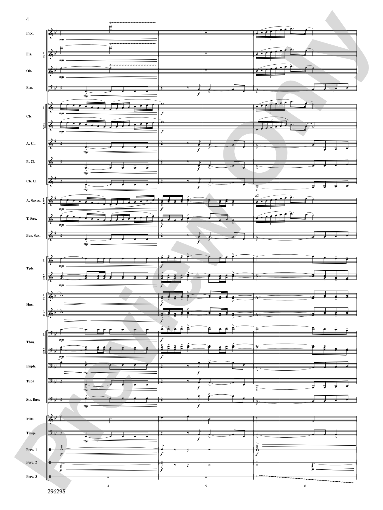 Three Fanfares for a Celebration: Concert Band Conductor Score & Parts