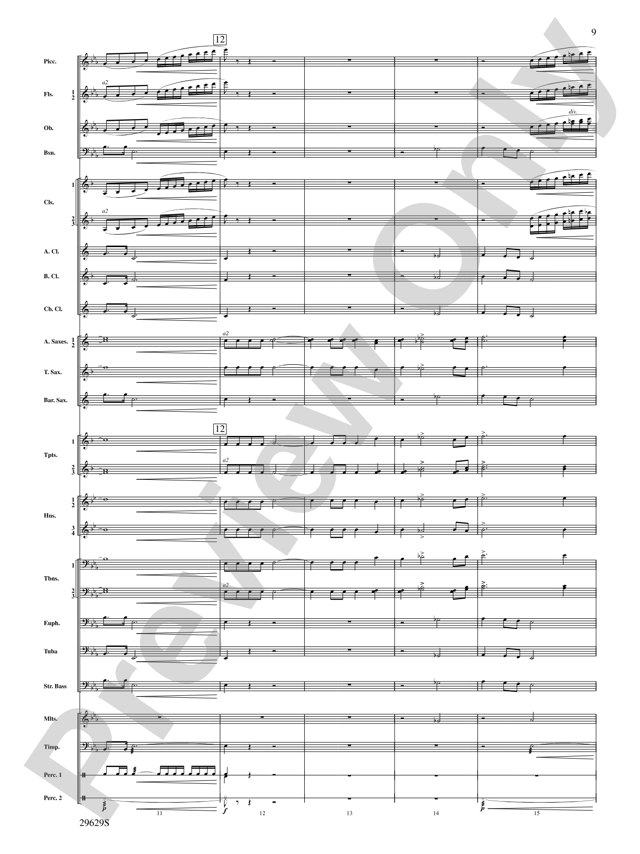 Three Fanfares for a Celebration: Concert Band Conductor Score & Parts