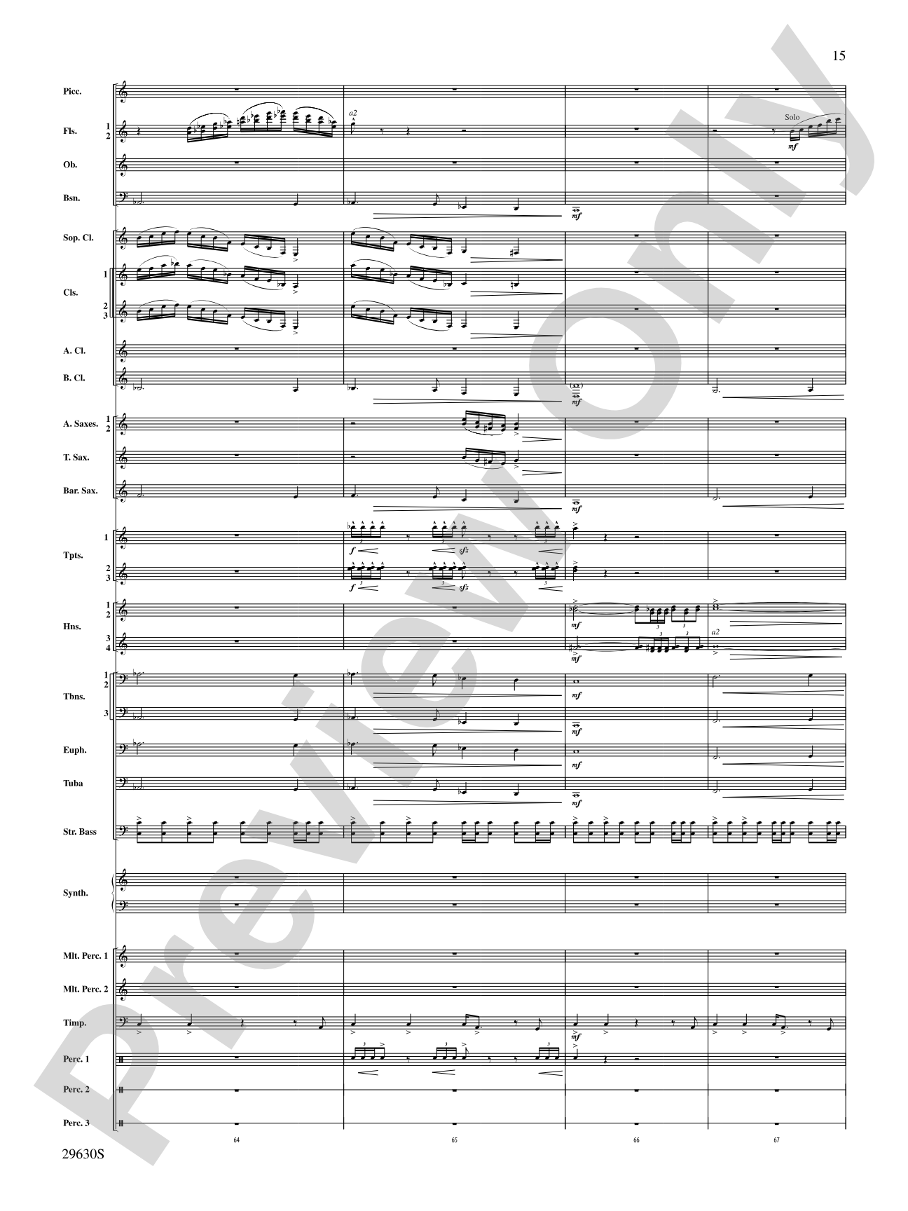 Stawamus Chief: Concert Band Conductor Score & Parts
