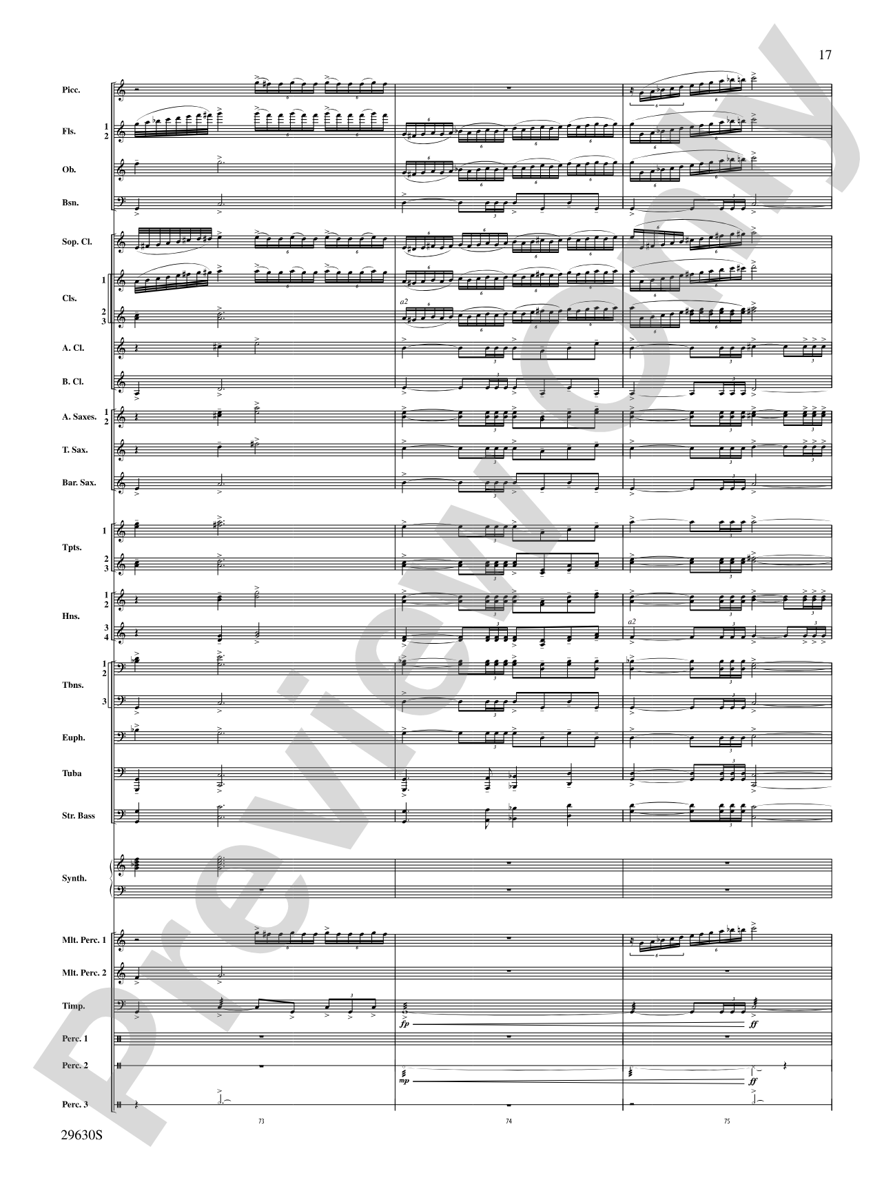 Stawamus Chief: Concert Band Conductor Score & Parts