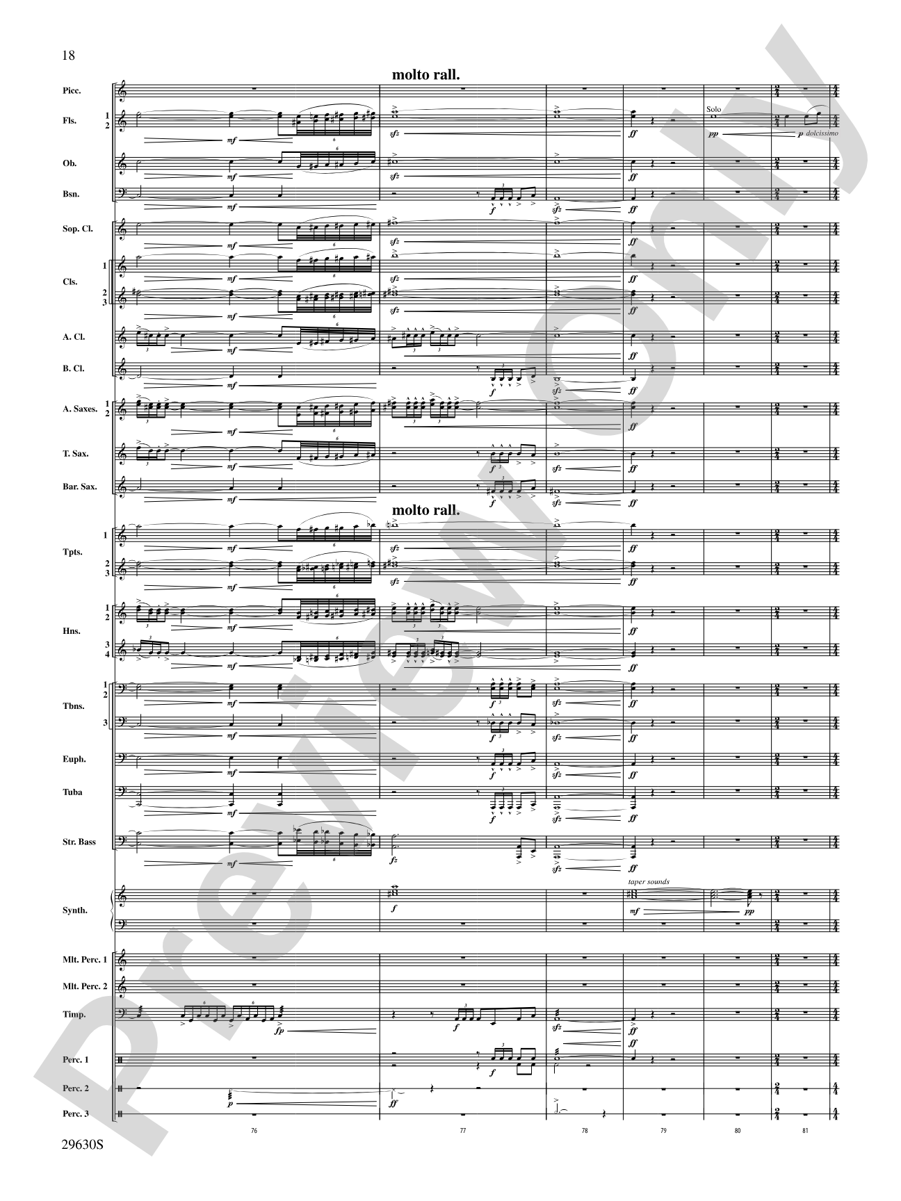 Stawamus Chief: Concert Band Conductor Score & Parts