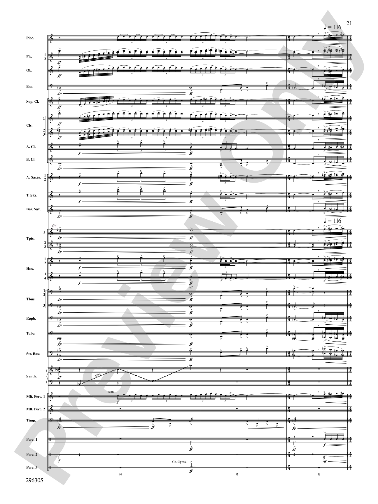 Stawamus Chief: Concert Band Conductor Score & Parts