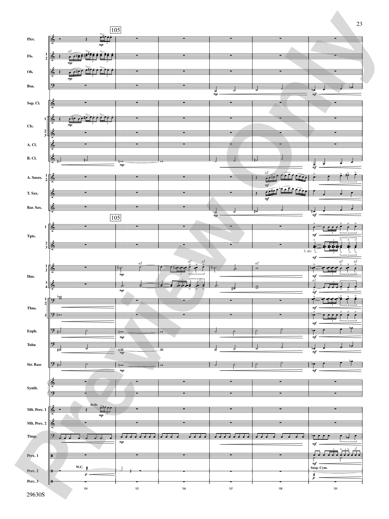 Stawamus Chief: Concert Band Conductor Score & Parts