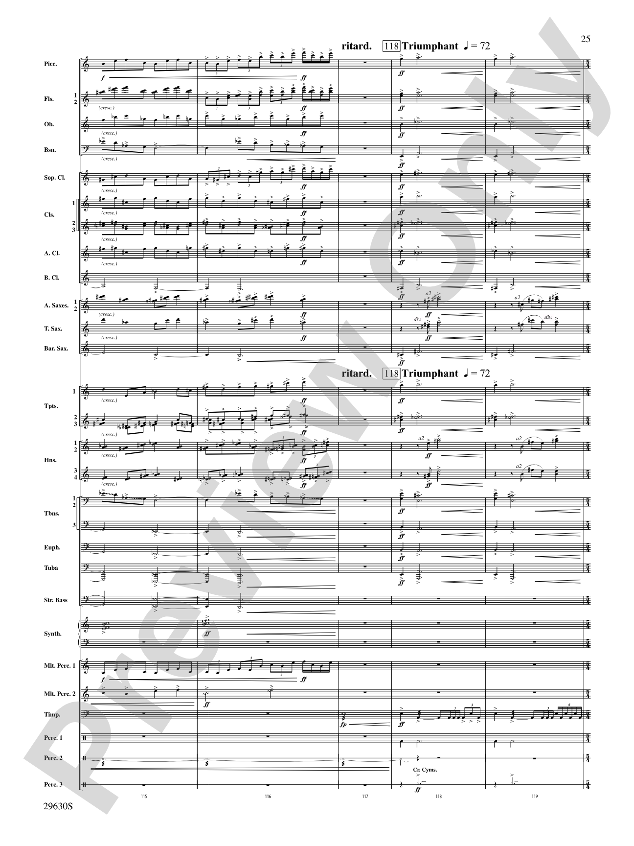 Stawamus Chief: Concert Band Conductor Score & Parts