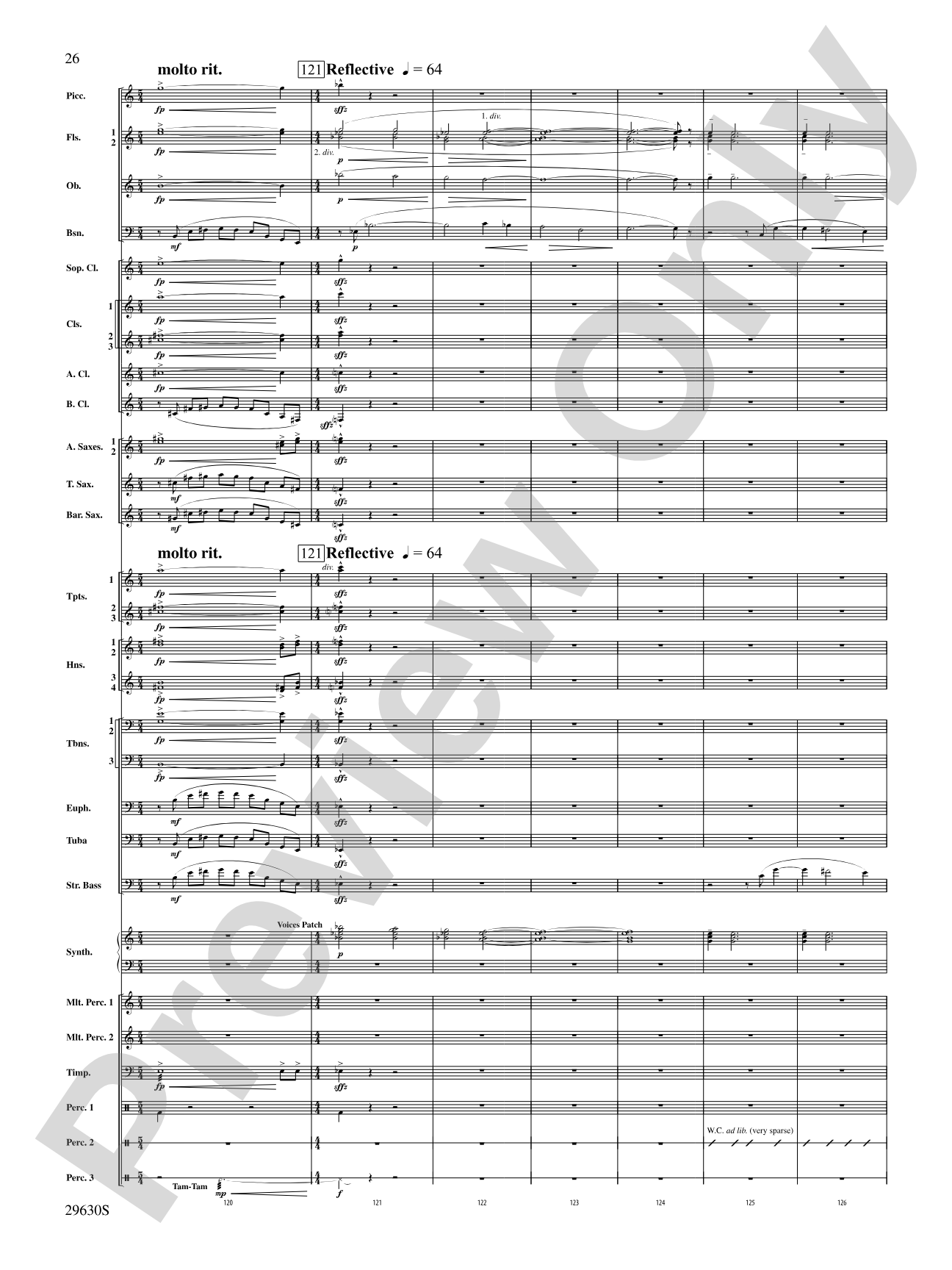 Stawamus Chief: Concert Band Conductor Score & Parts