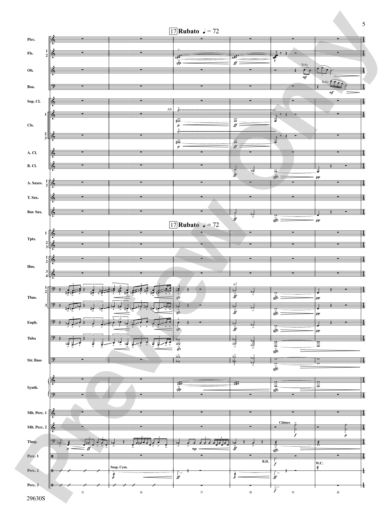 Stawamus Chief: Concert Band Conductor Score & Parts