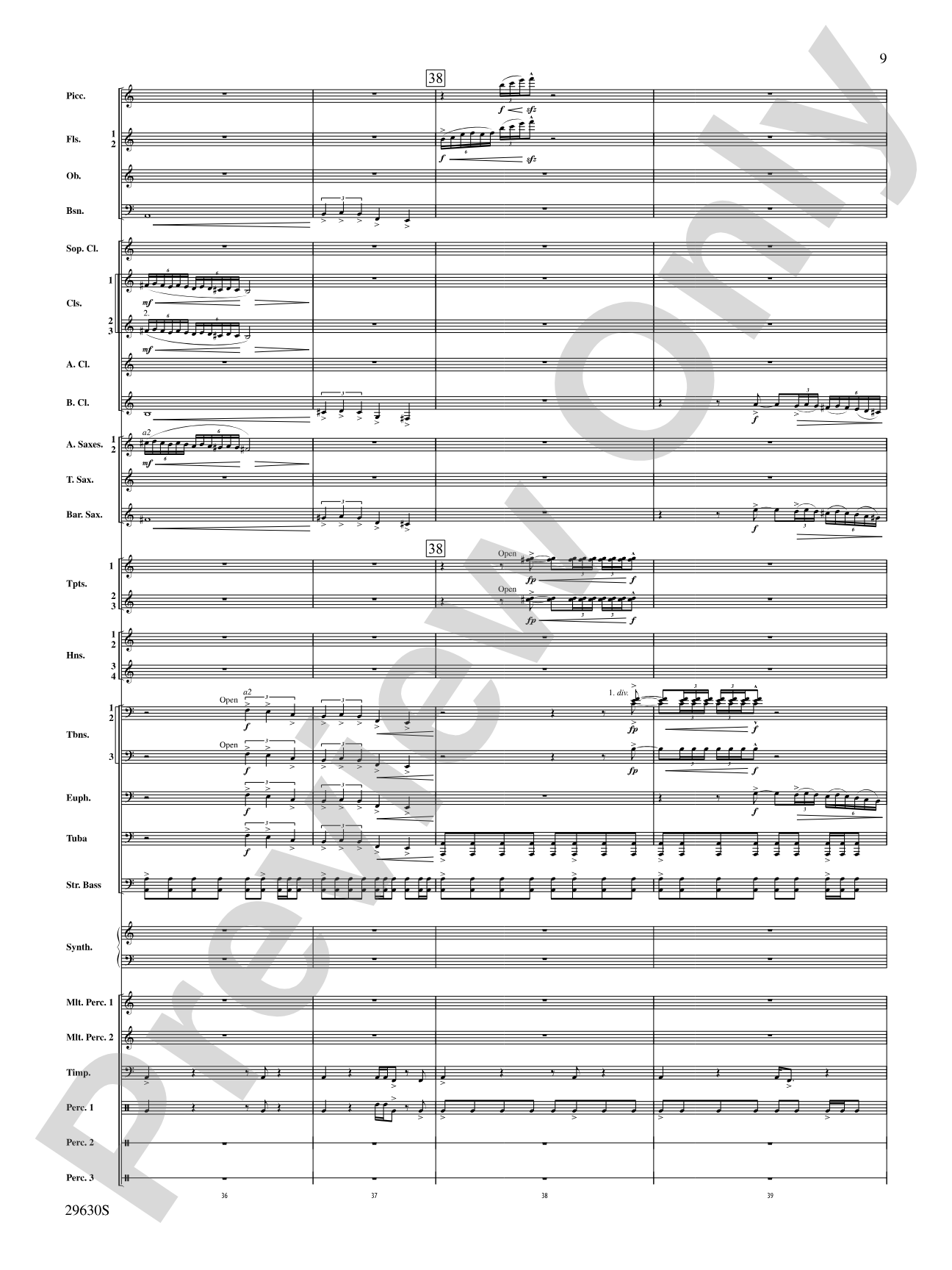 Stawamus Chief: Concert Band Conductor Score & Parts
