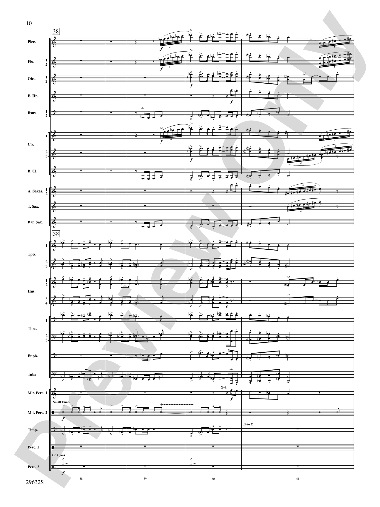 Silverado: Concert Band Conductor Score & Parts