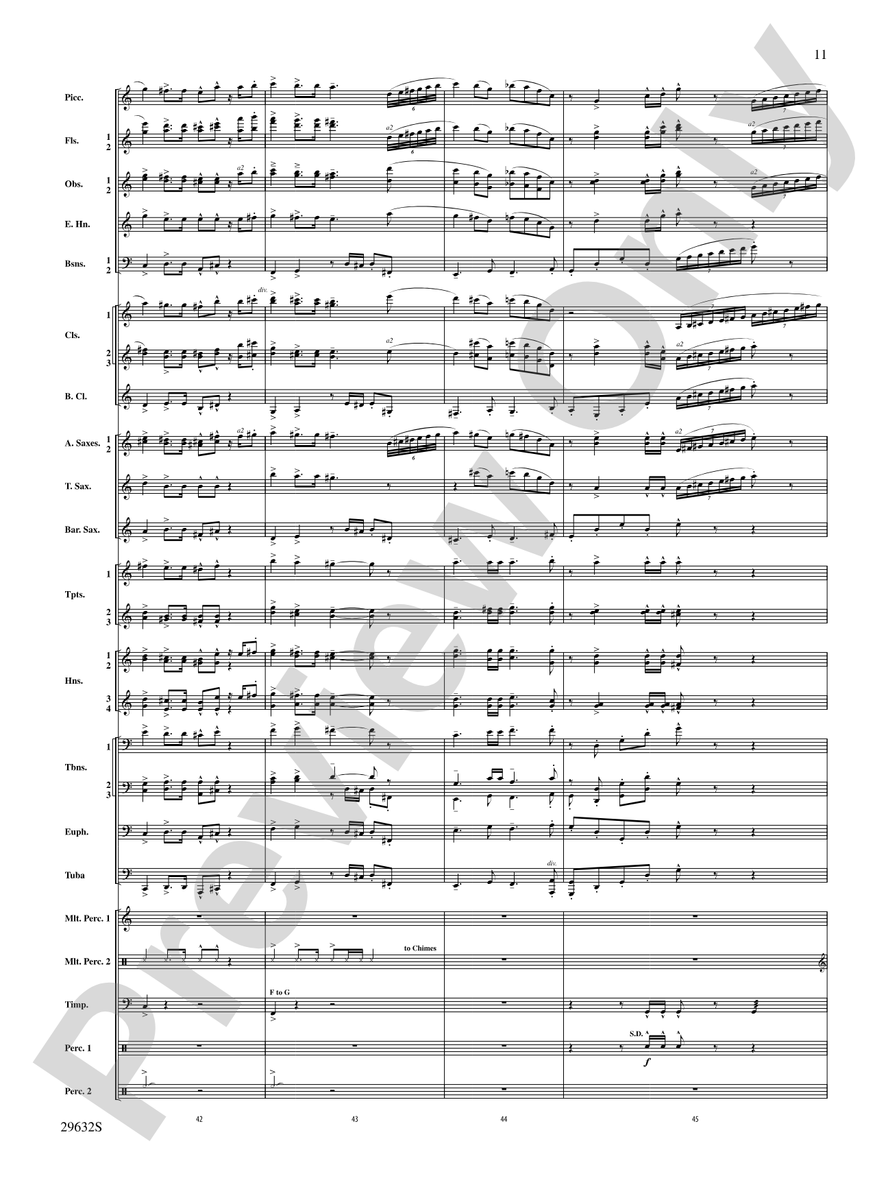 Silverado: Concert Band Conductor Score & Parts