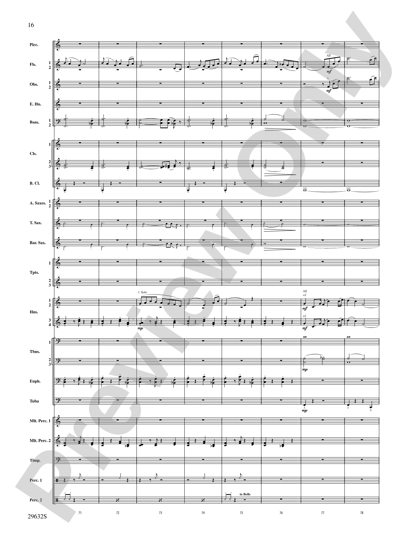 Silverado: Concert Band Conductor Score & Parts