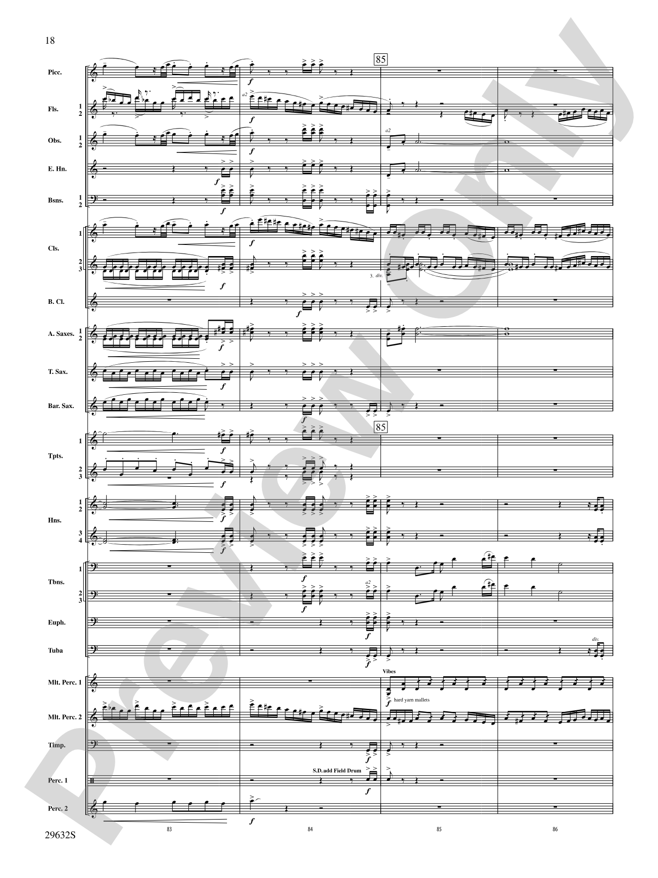 Silverado: Concert Band Conductor Score & Parts