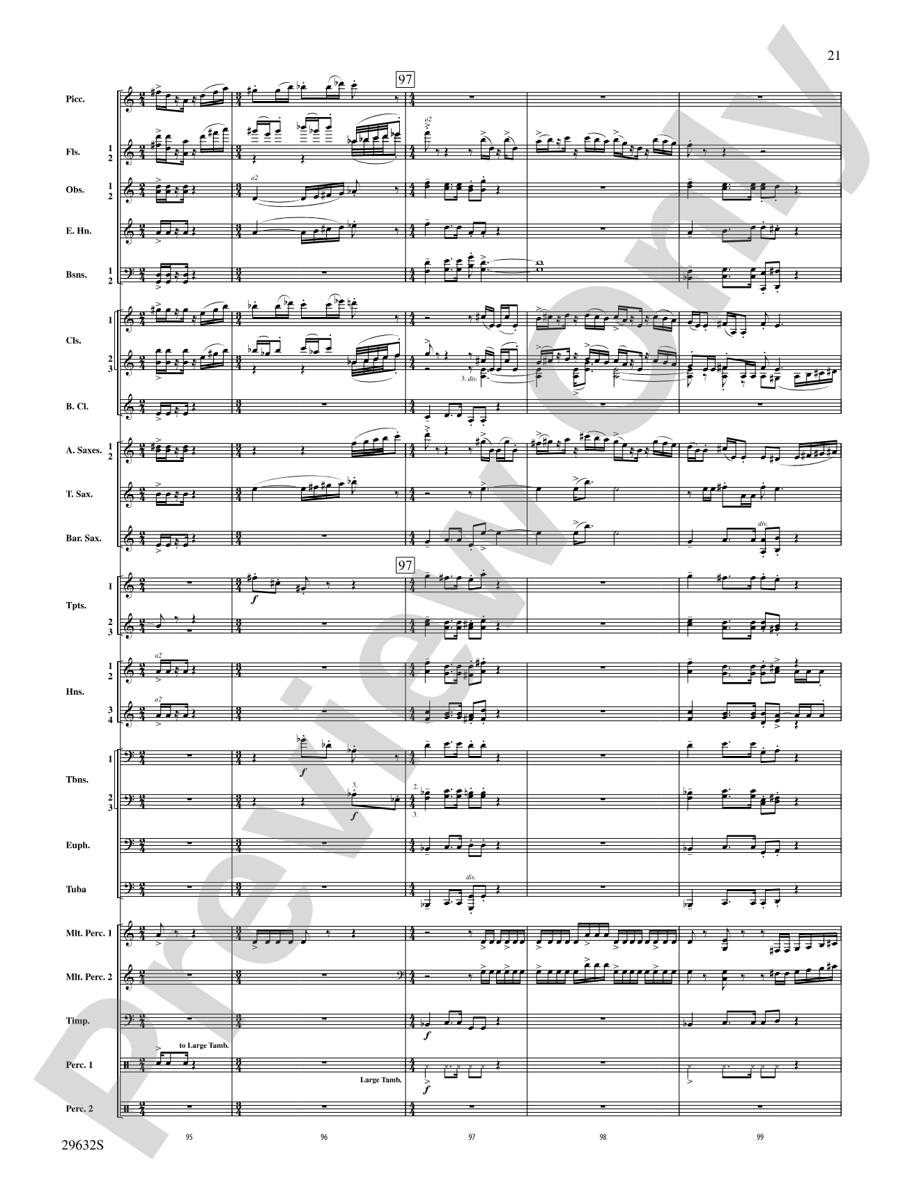 Silverado: Concert Band Conductor Score & Parts