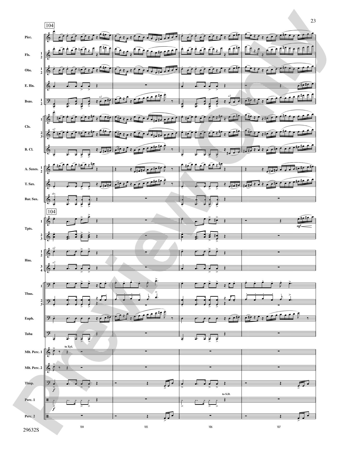 Silverado: Concert Band Conductor Score & Parts