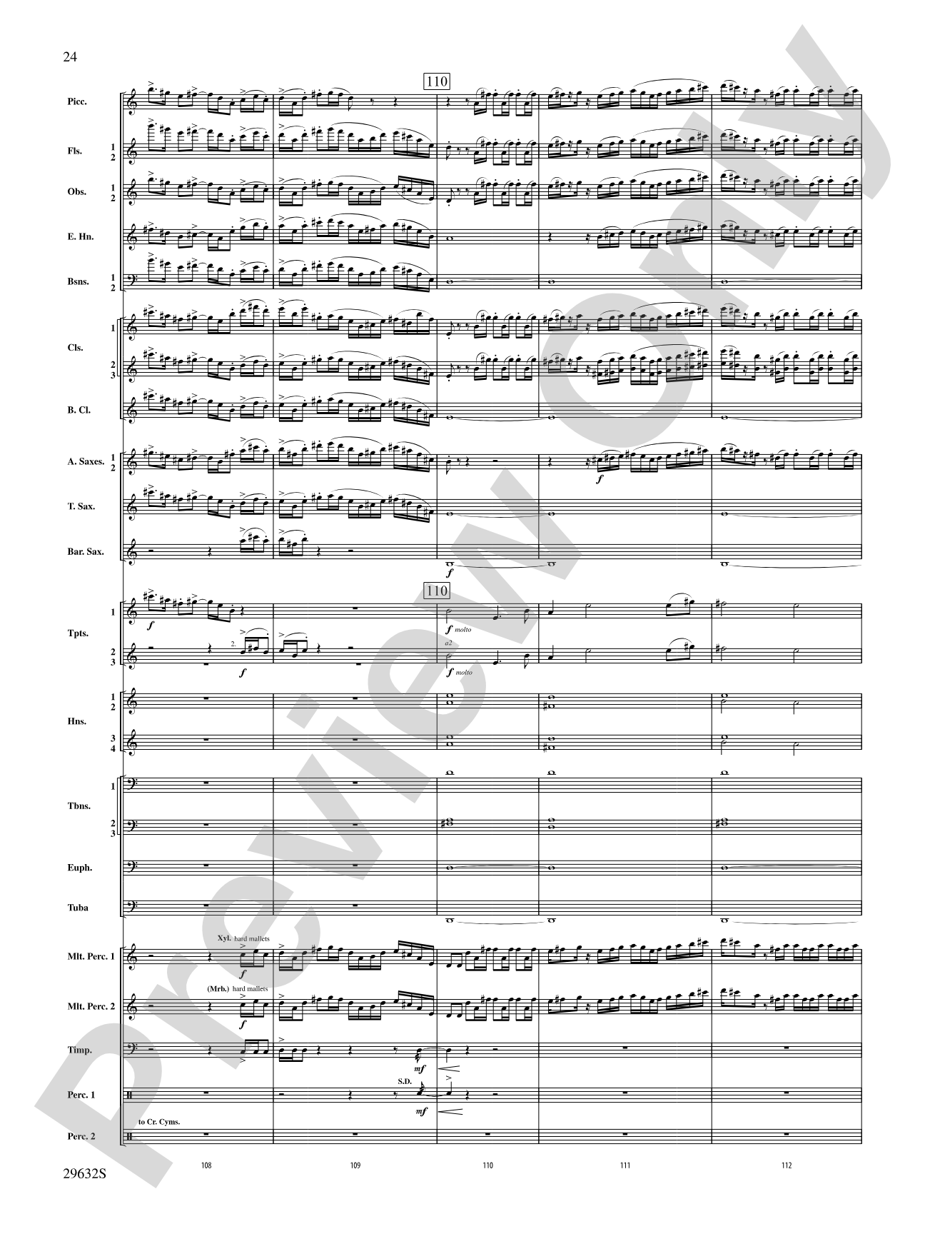 Silverado: Concert Band Conductor Score & Parts