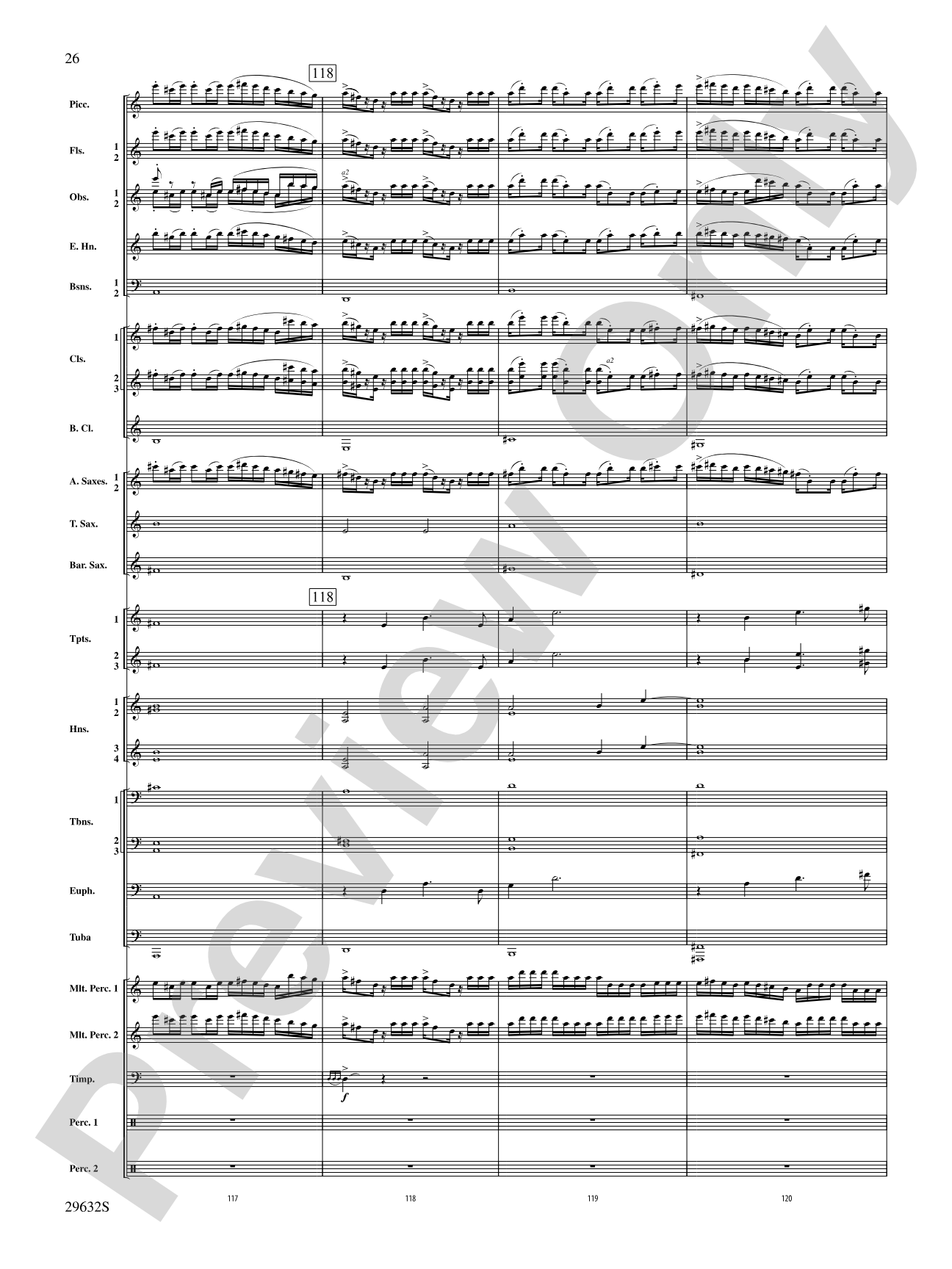Silverado: Concert Band Conductor Score & Parts