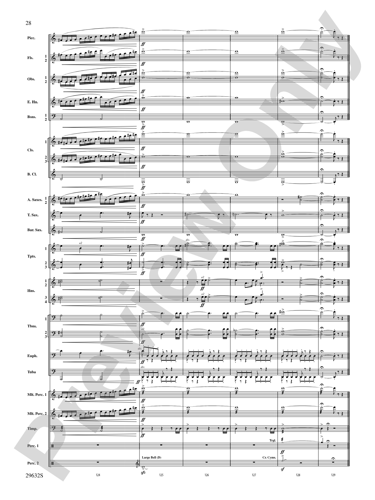 Silverado: Concert Band Conductor Score & Parts