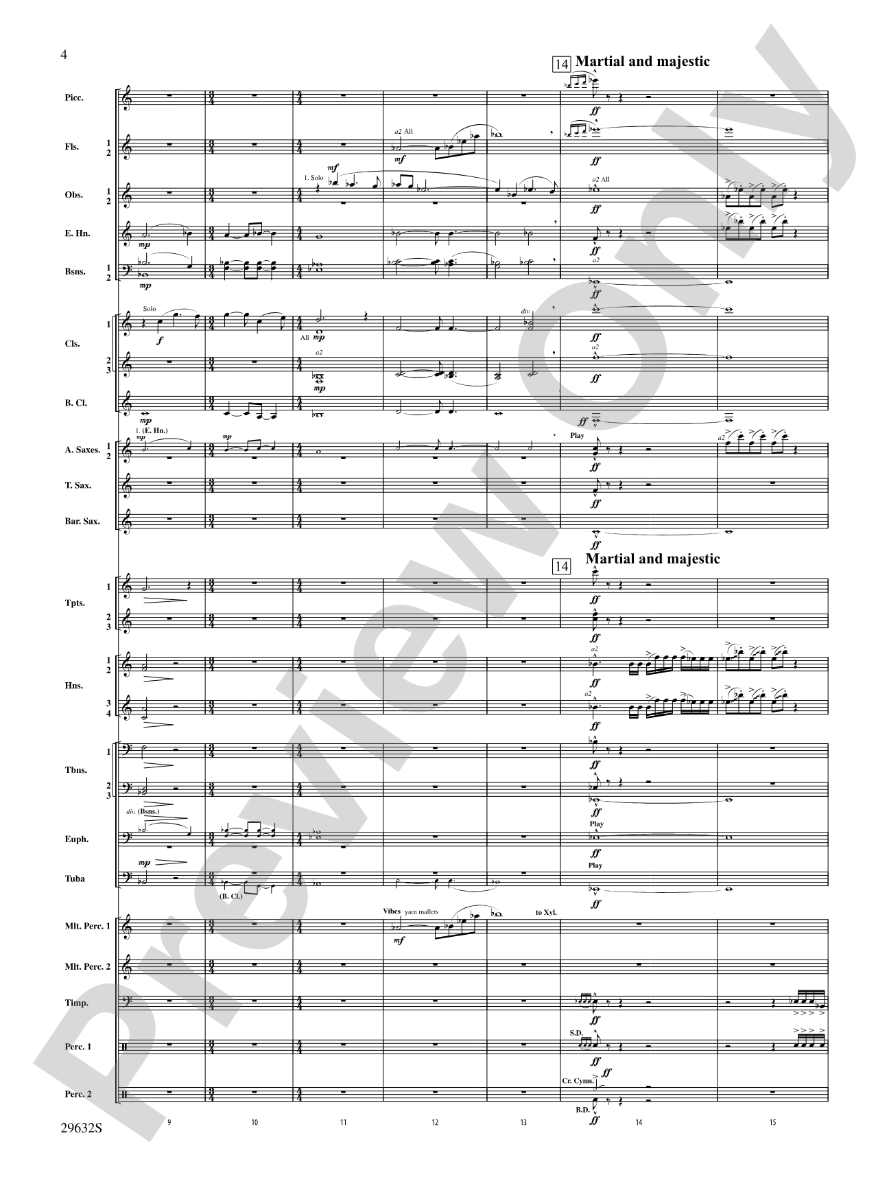 Silverado: Concert Band Conductor Score & Parts